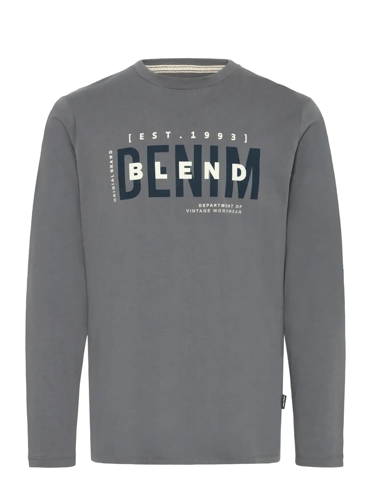 Blend Tee longsleeve - T-shirts - IRON GATE / grey