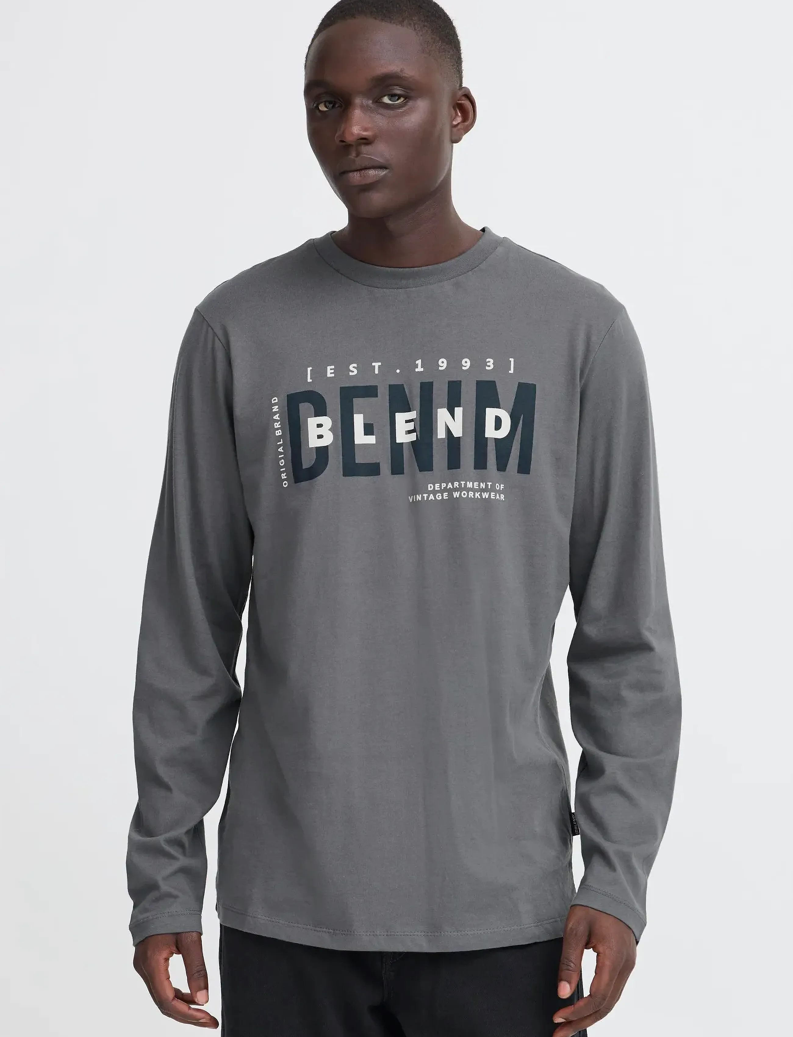 Blend - Tee longsleeve - lägsta priserna - iron gate - 4