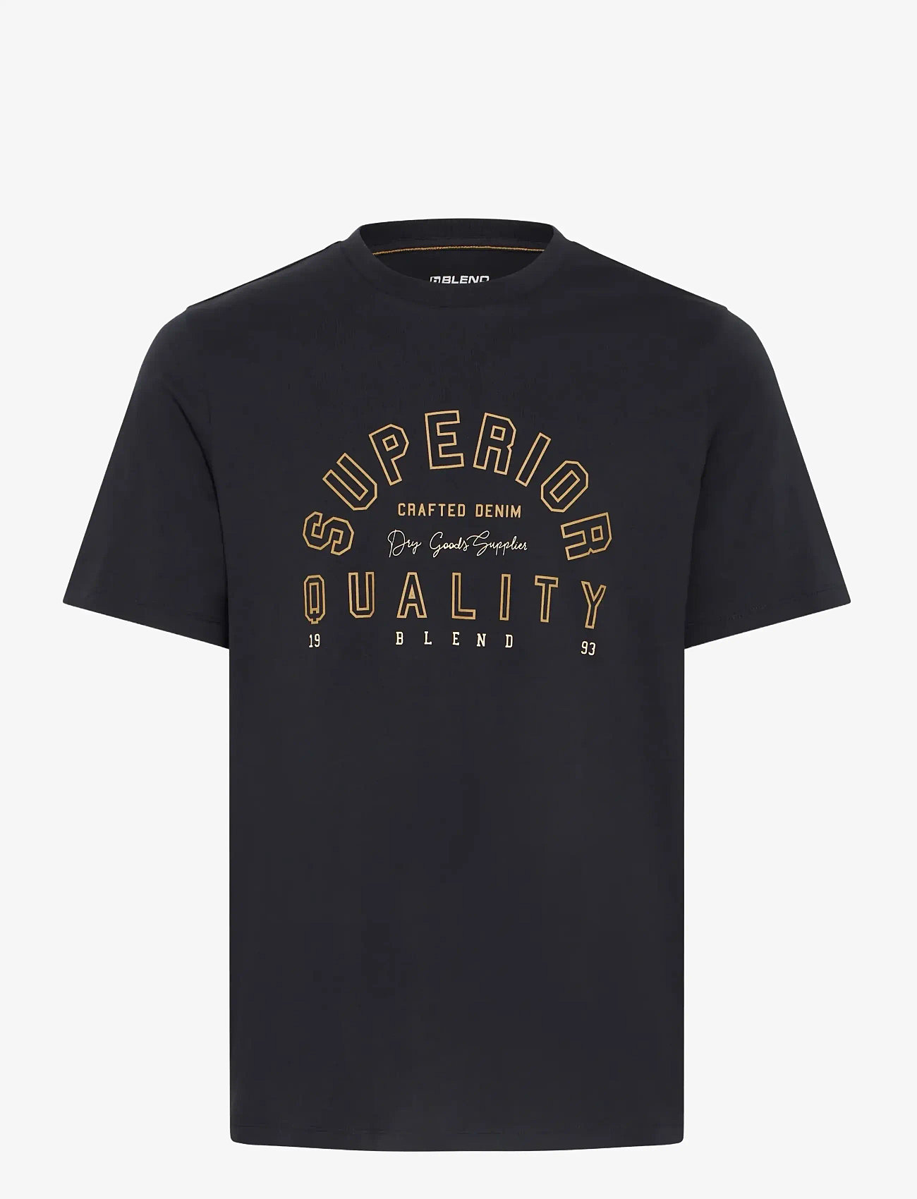 Blend - BHIGOR LOGO S/S TEE - laveste priser - black beauty - 1