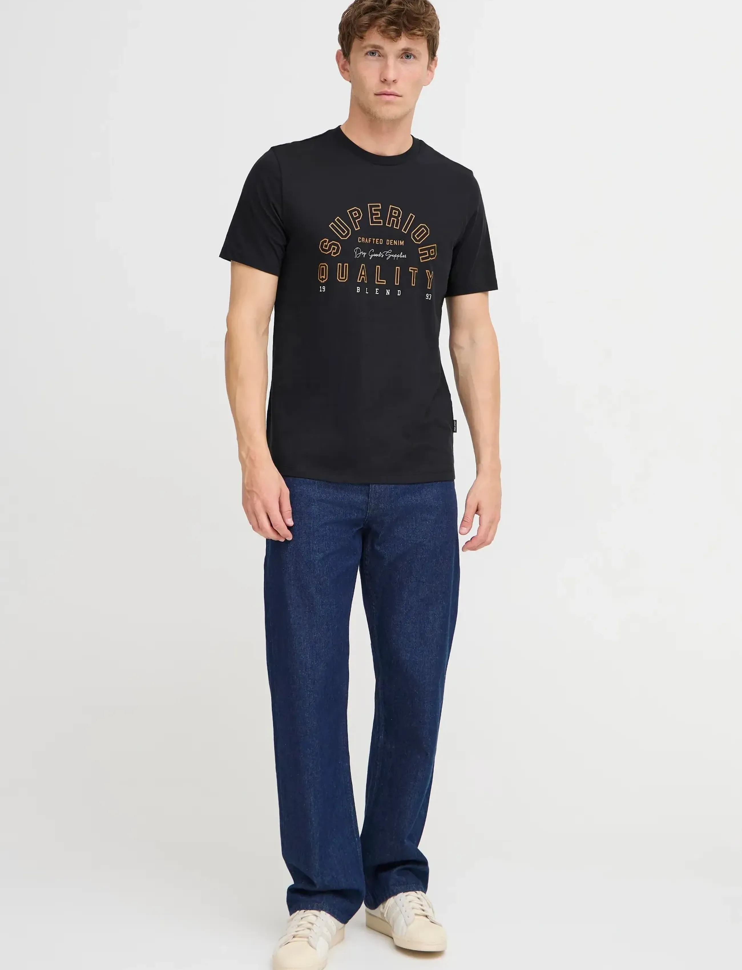 Blend BHIGOR LOGO S/S TEE - App deal - BLACK BEAUTY / black