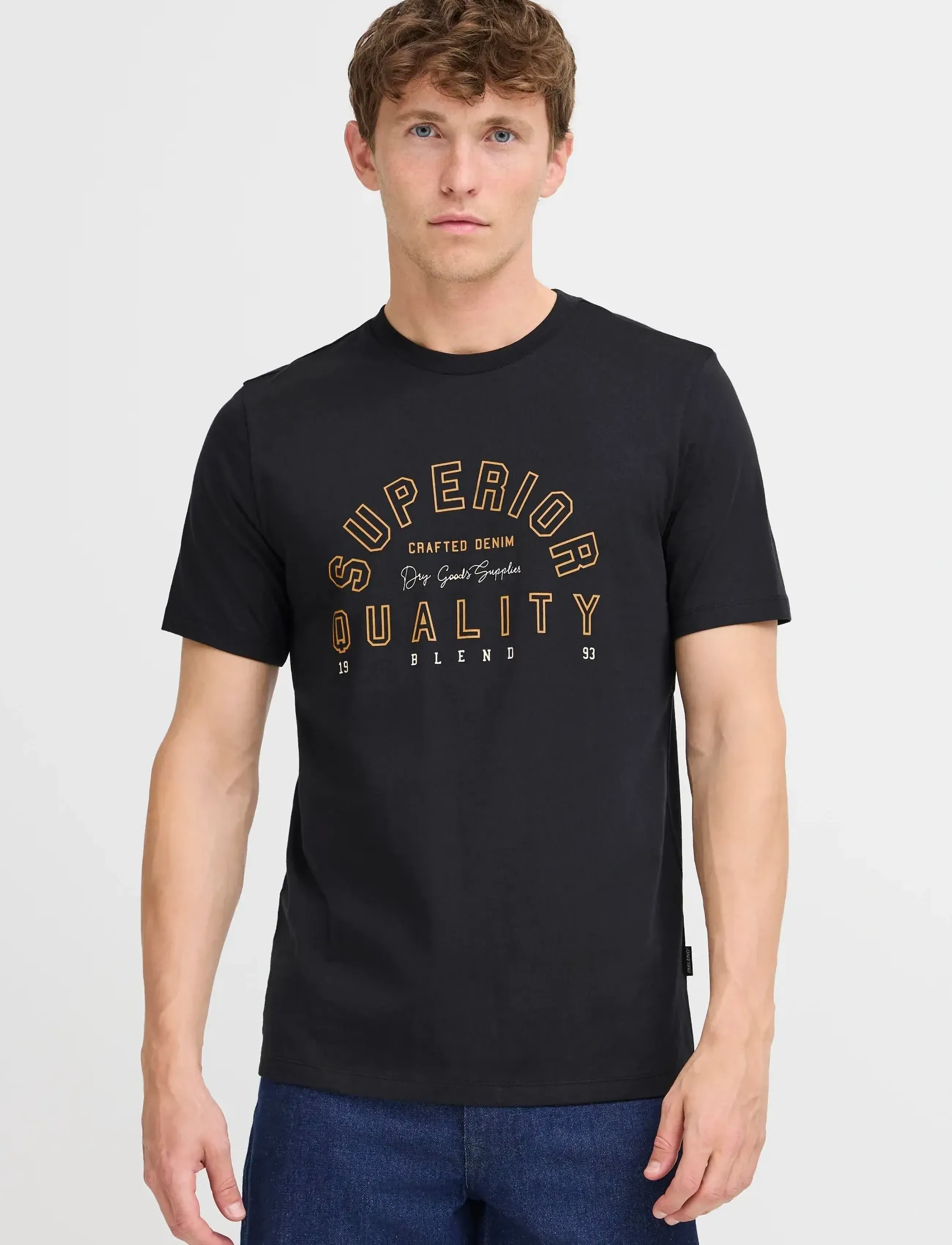 Blend - BHIGOR LOGO S/S TEE - madalaimad hinnad - black beauty - 5