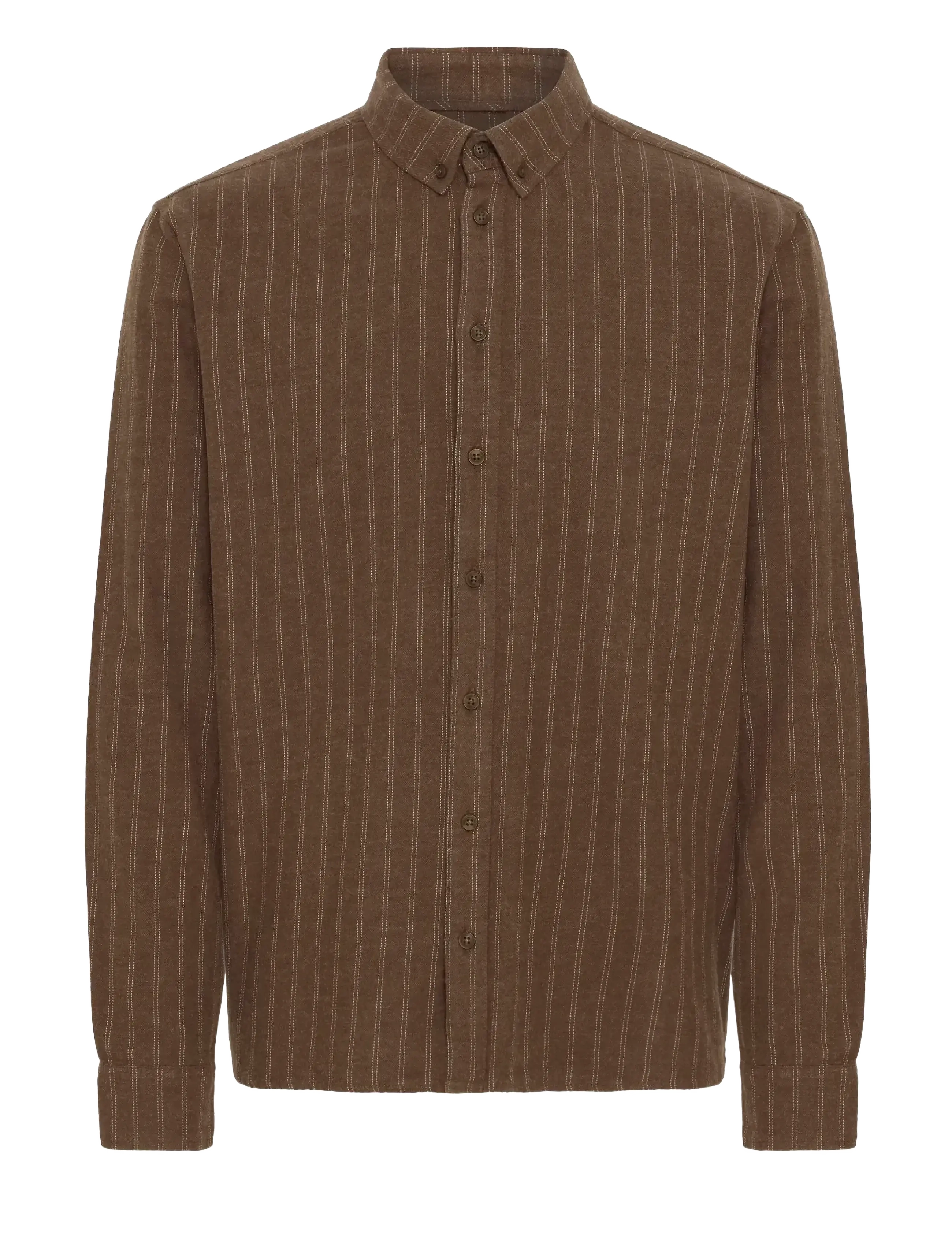 BLEND Bhandreas Shirt Stripe Braun - L - Herren