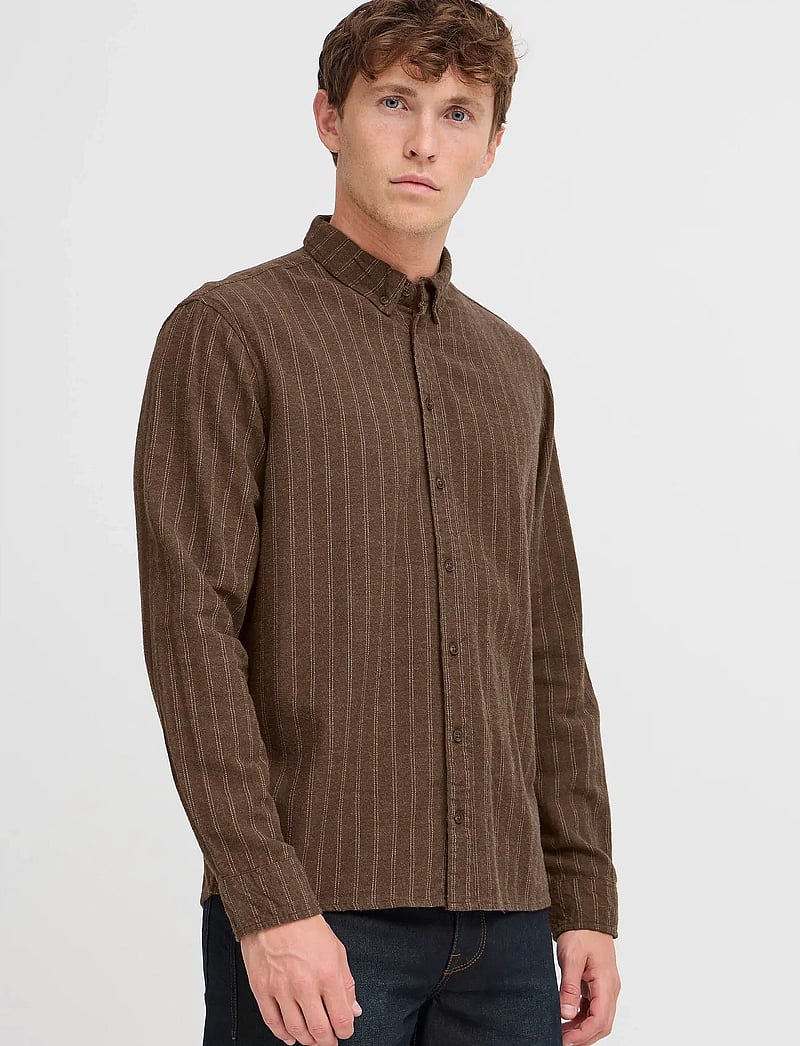 Blend - BHANDREAS SHIRT STRIPE - stribede skjorter - andreas slate black - 4