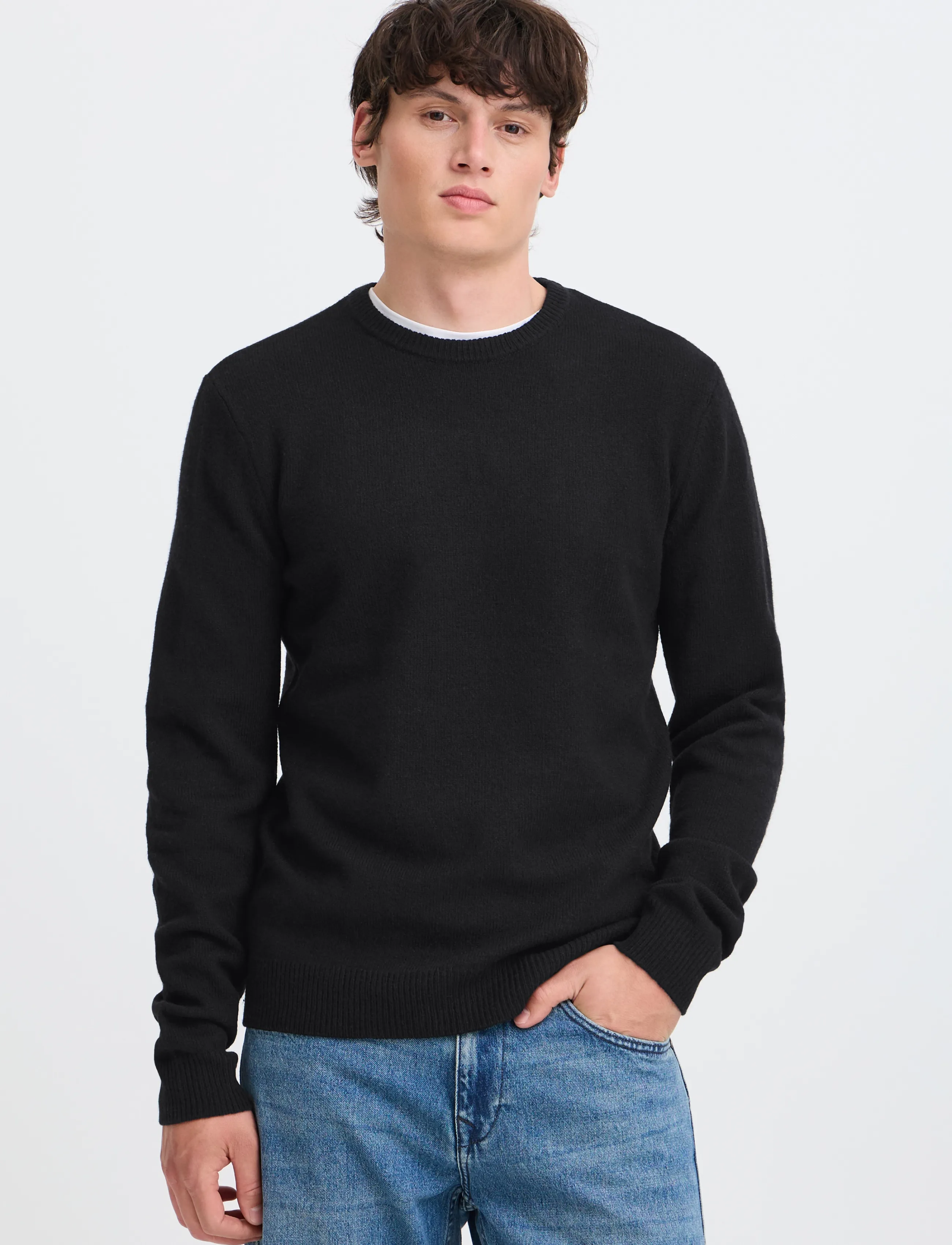 Blend - BHBRANKO CREW KNIT NOOS - rundhals - black beauty - 5