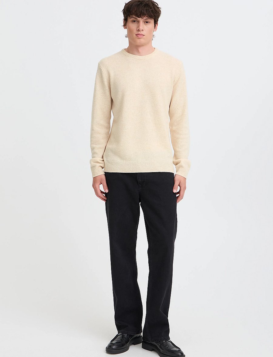 Blend - BHBRANKO CREW KNIT NOOS - rund hals - crockery melange - 0