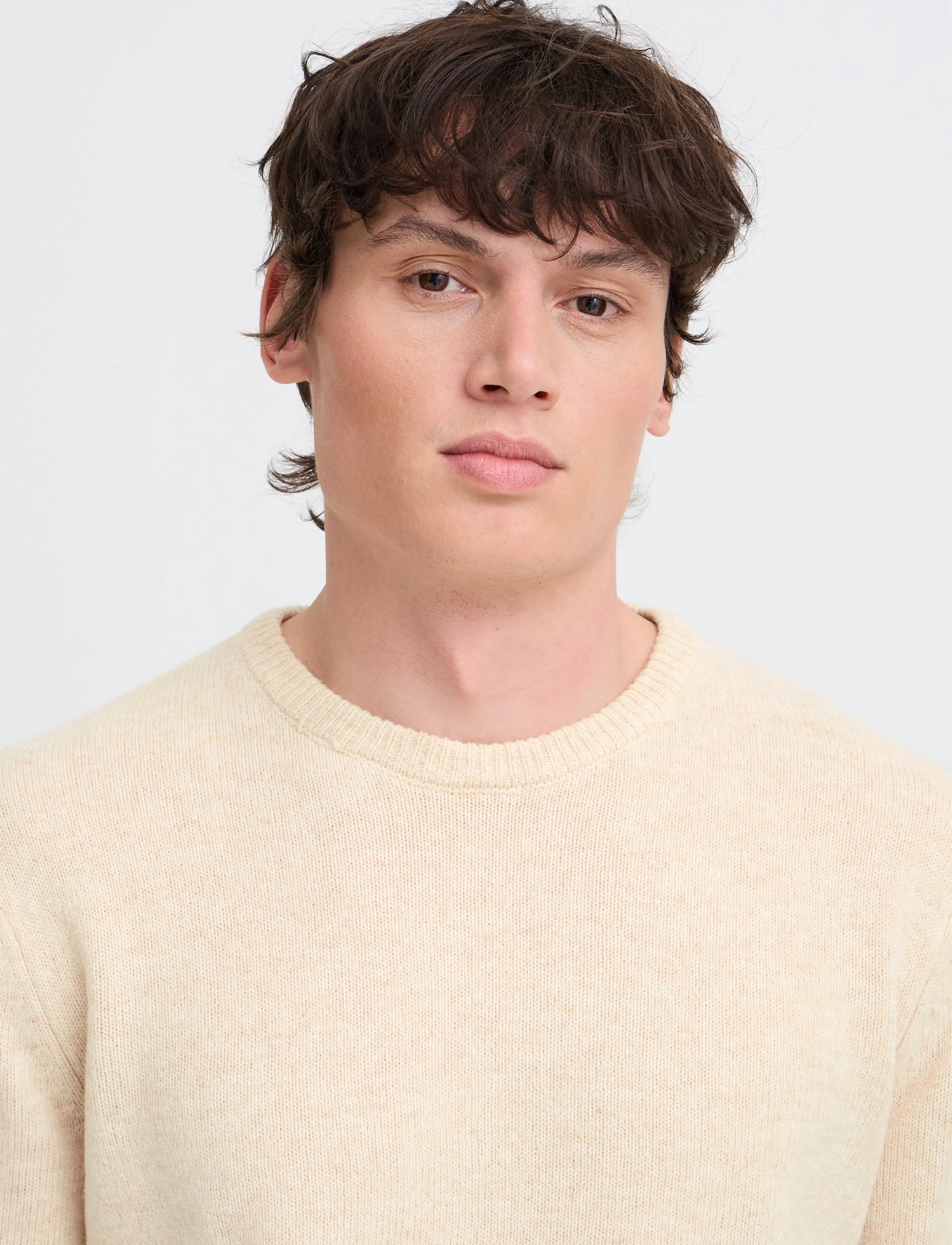 Blend - BHBRANKO CREW KNIT NOOS - rundhals - crockery melange - 4