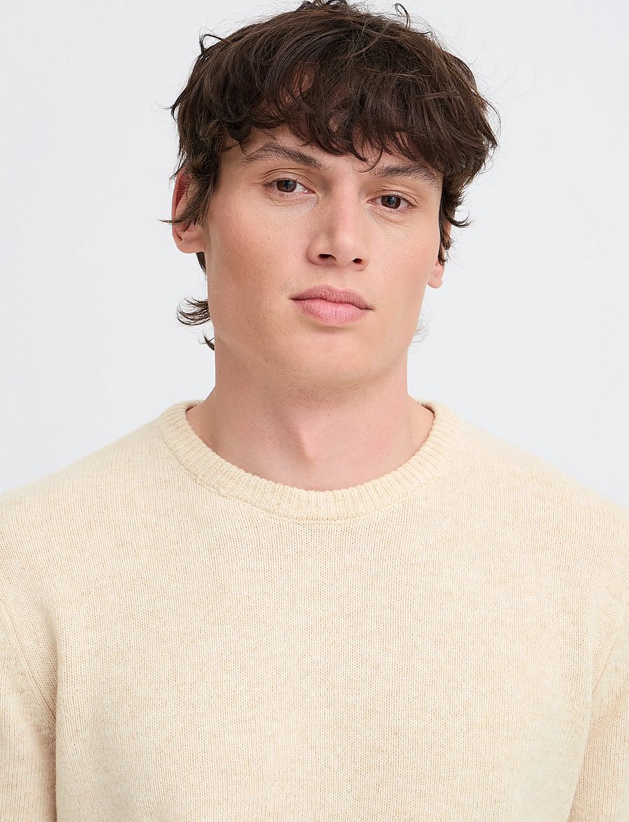 Blend - BHBRANKO CREW KNIT NOOS - rund hals - crockery melange - 4