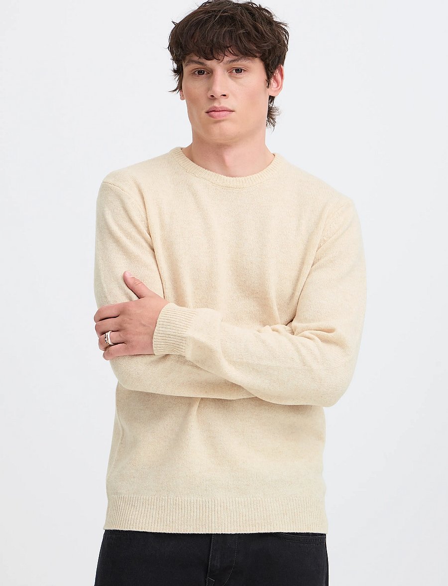 Blend - BHBRANKO CREW KNIT NOOS - rund hals - crockery melange - 5