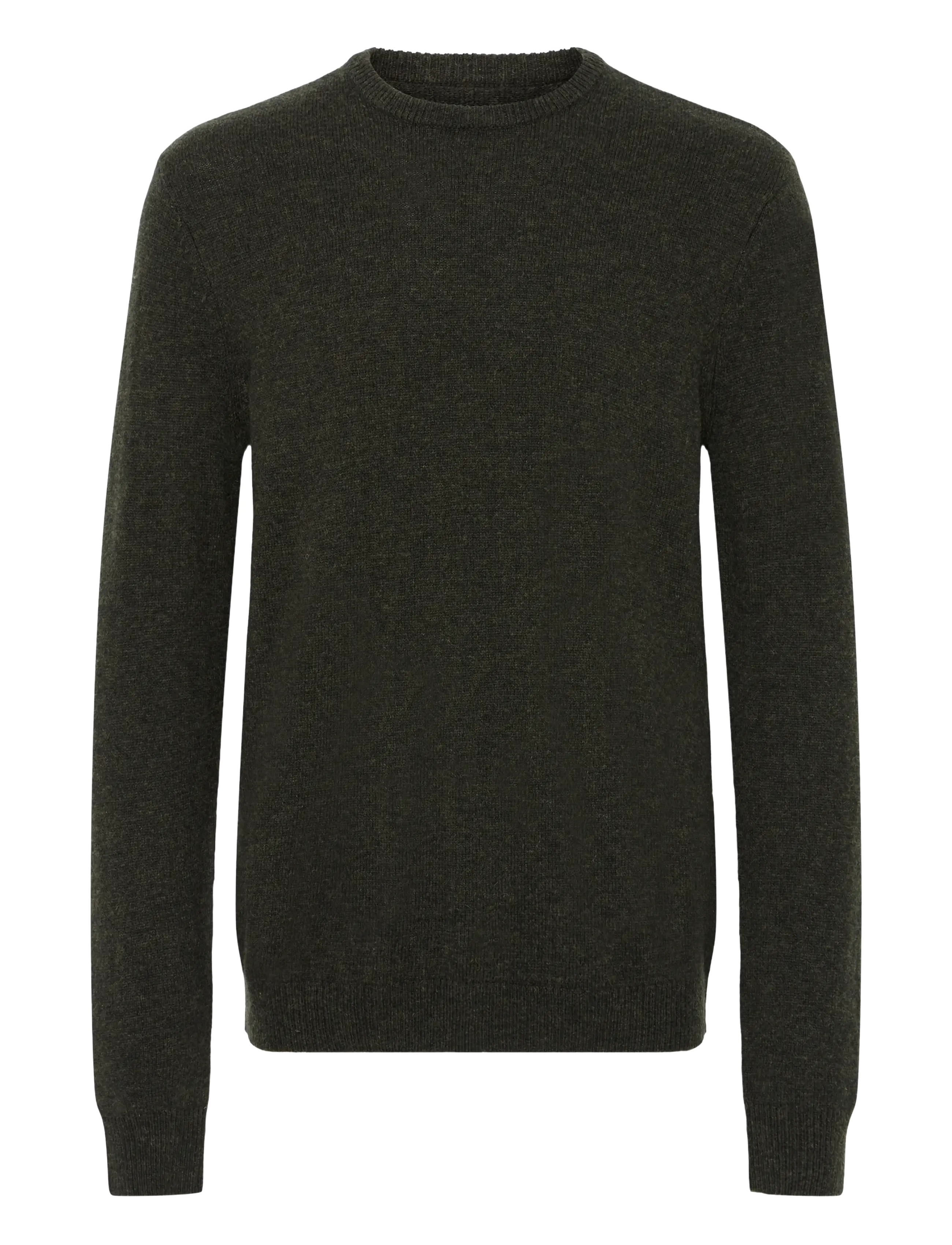 Blend BHBRANKO CREW KNIT NOOS - Kleidung - DEEP DEPTHS MELANGE / khaki/green