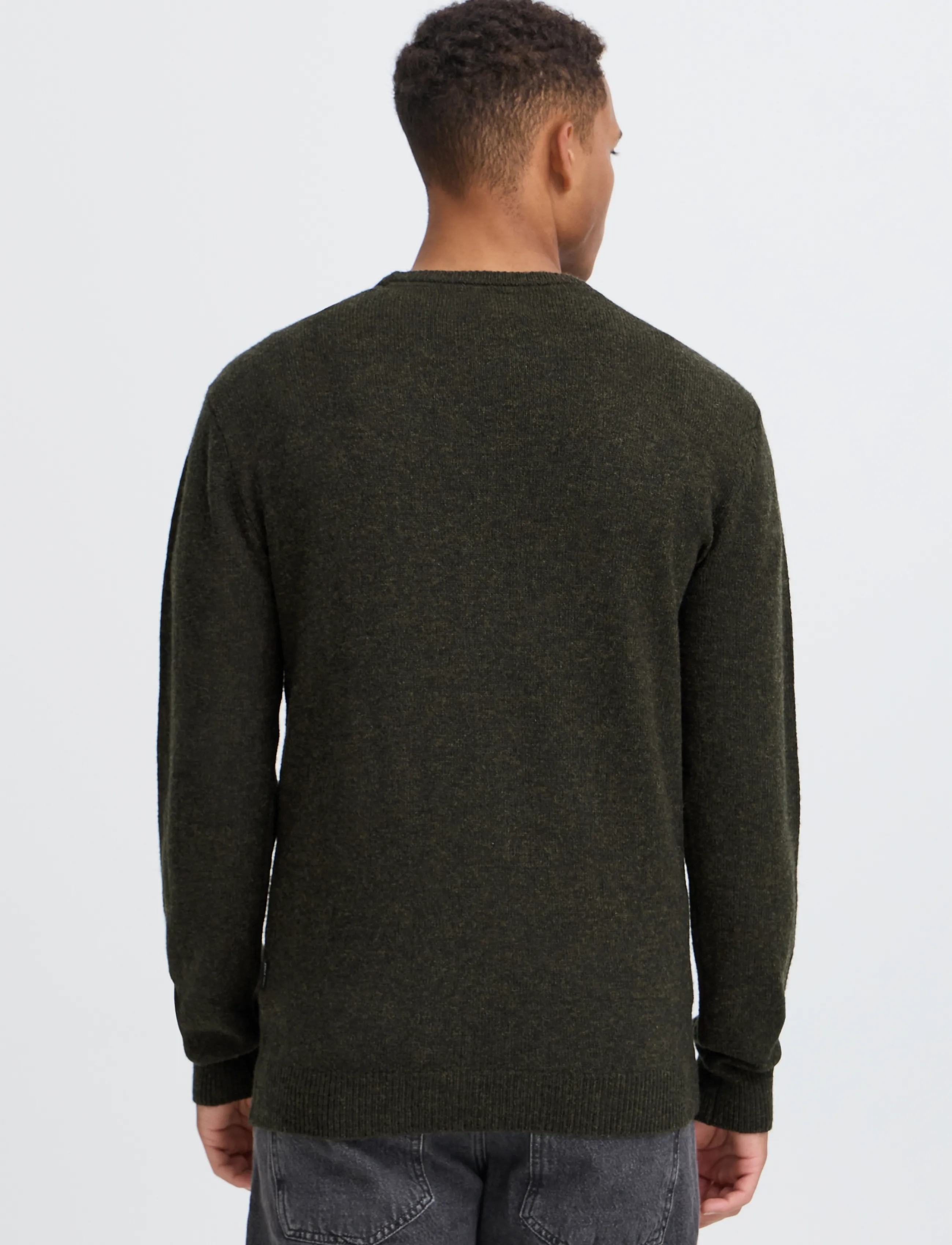 Blend - BHBRANKO CREW KNIT NOOS - rundhals - deep depths melange - 3