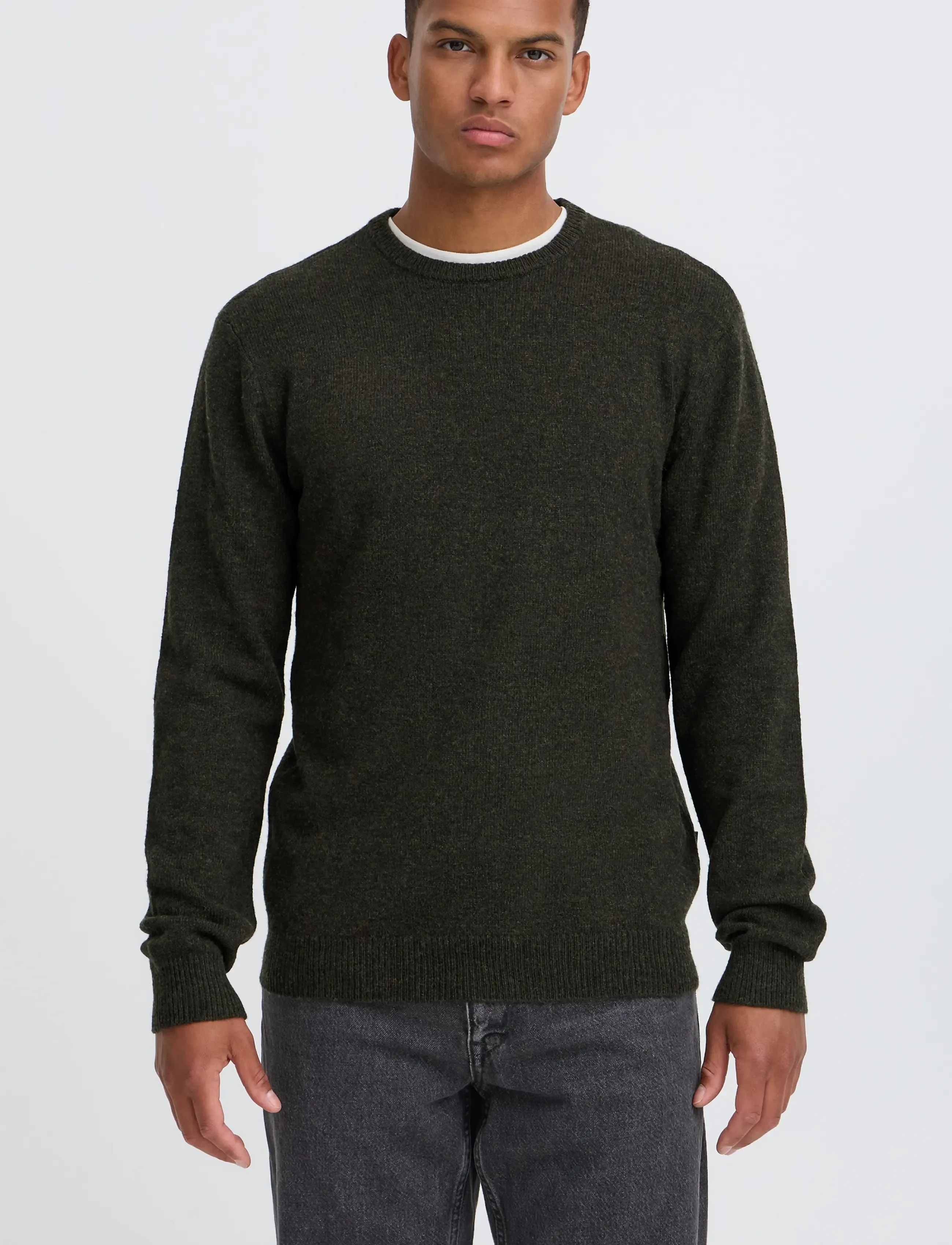 Blend - BHBRANKO CREW KNIT NOOS - rundhals - deep depths melange - 5