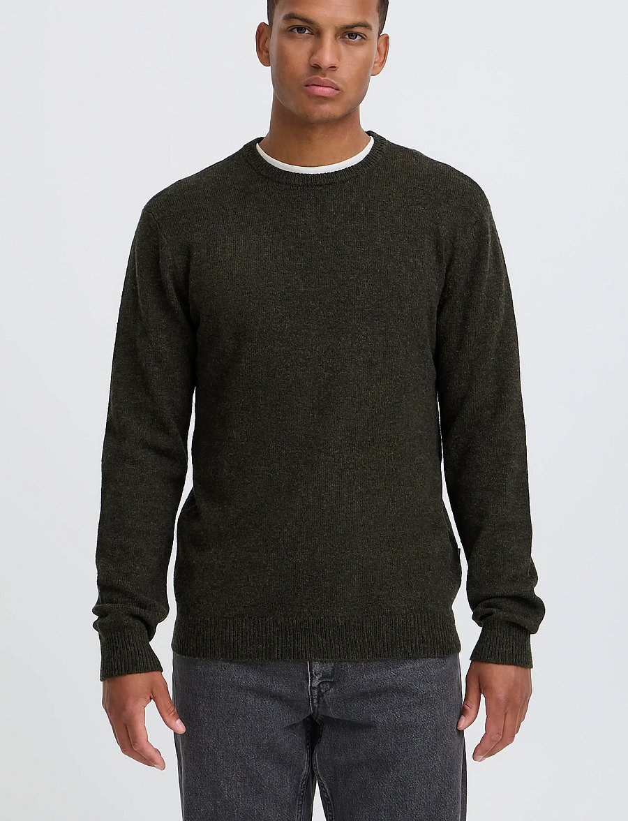 Blend - BHBRANKO CREW KNIT NOOS - rund hals - deep depths melange - 5