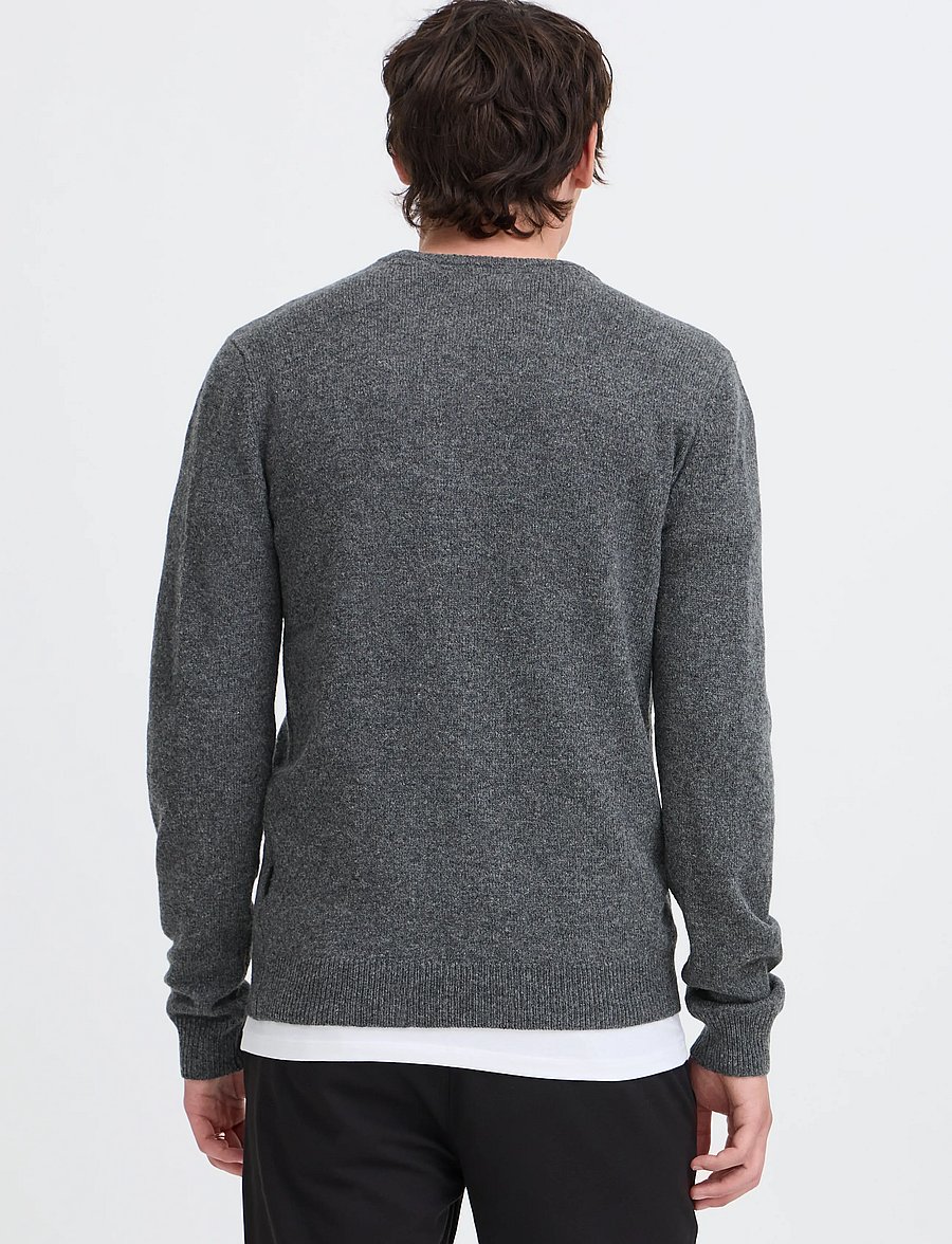 Blend - BHBRANKO CREW KNIT NOOS - rundhalsad - iron gate melange - 3