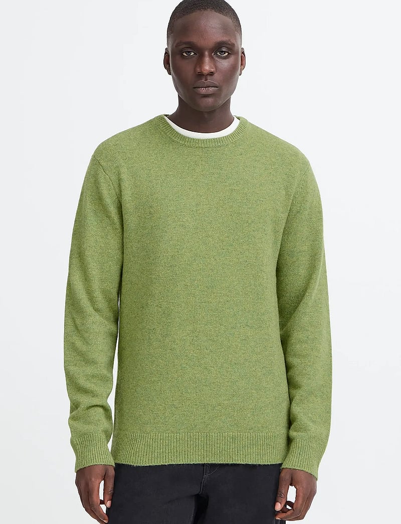 Blend - BHBRANKO CREW KNIT - rundhalsad - mayfly melange - 4