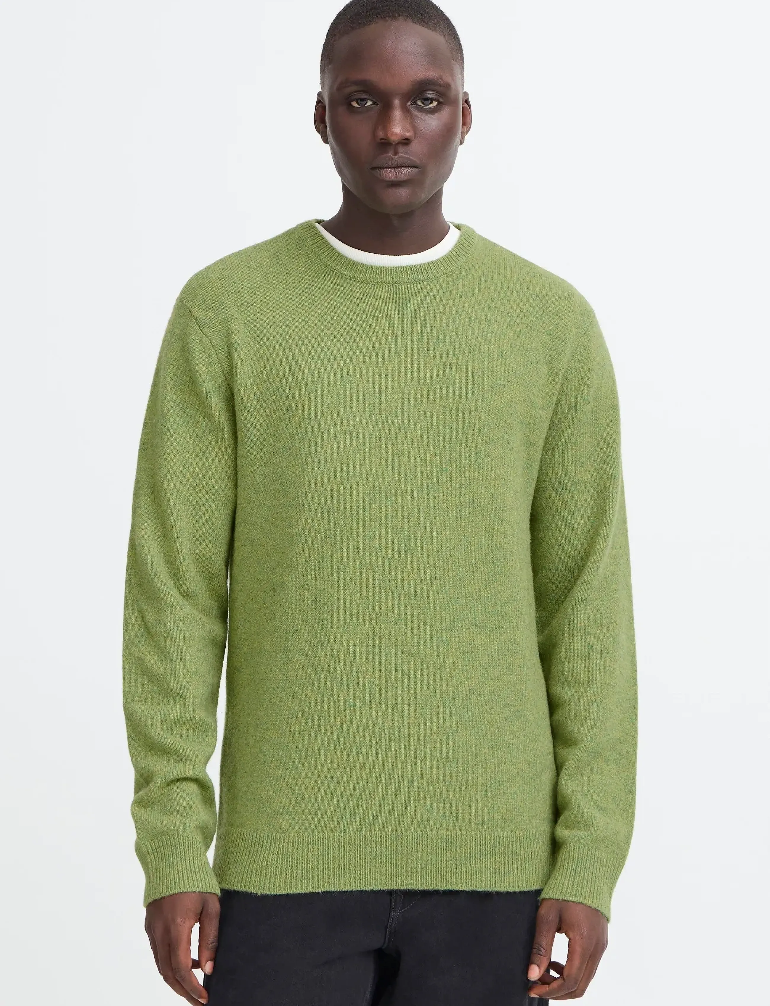 Blend - BHBRANKO CREW KNIT - pyöreäaukkoiset - mayfly melange - 4