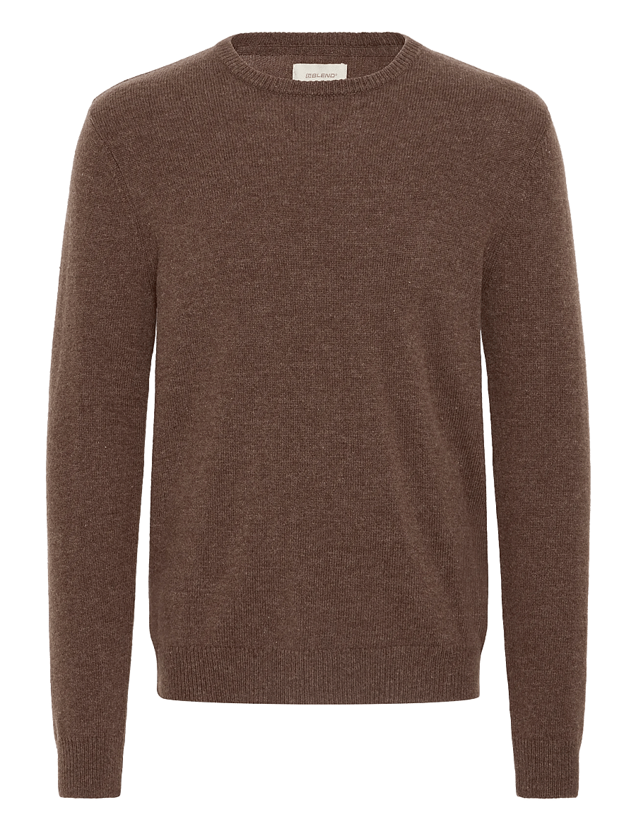 Blend - BHBRANKO CREW KNIT NOOS - Ümara kaelusega - slate black melange - 1