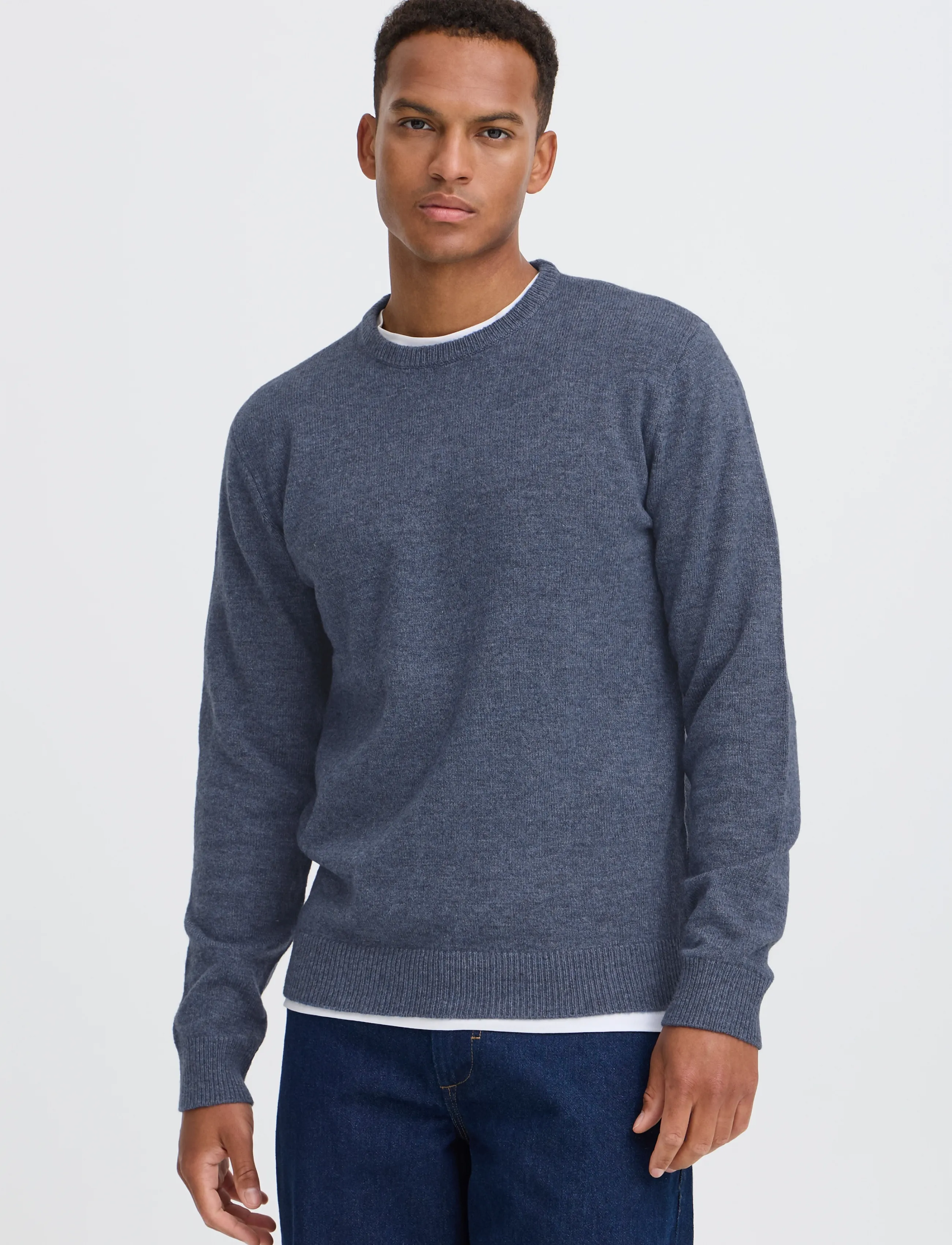 BLEND Bhbranko Crew Knit Noos stickade tröjor herr – bild 5