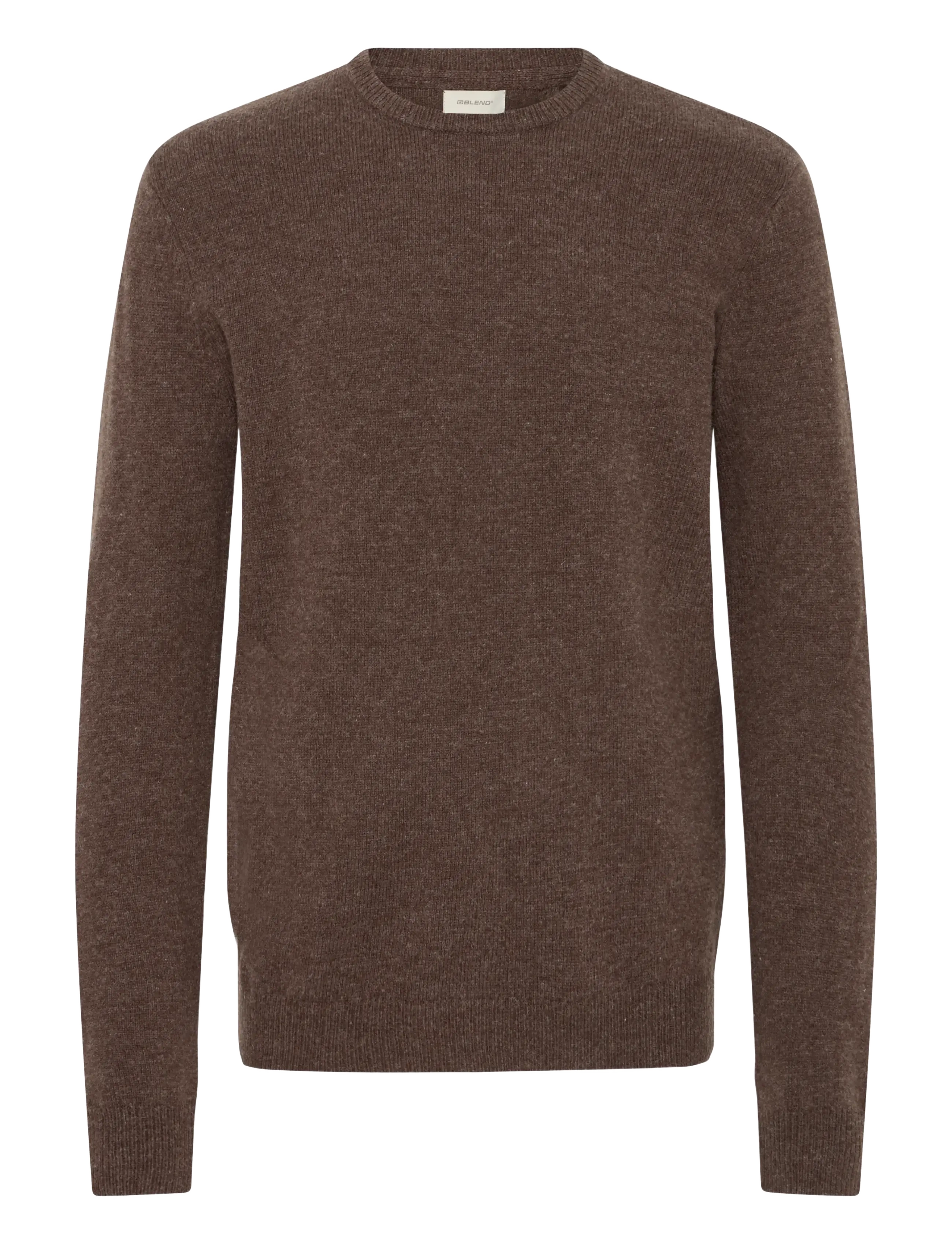 Blend BHBRANKO CREW KNIT NOOS - Stickat - TURKISH COFFEE MELANGE / brown