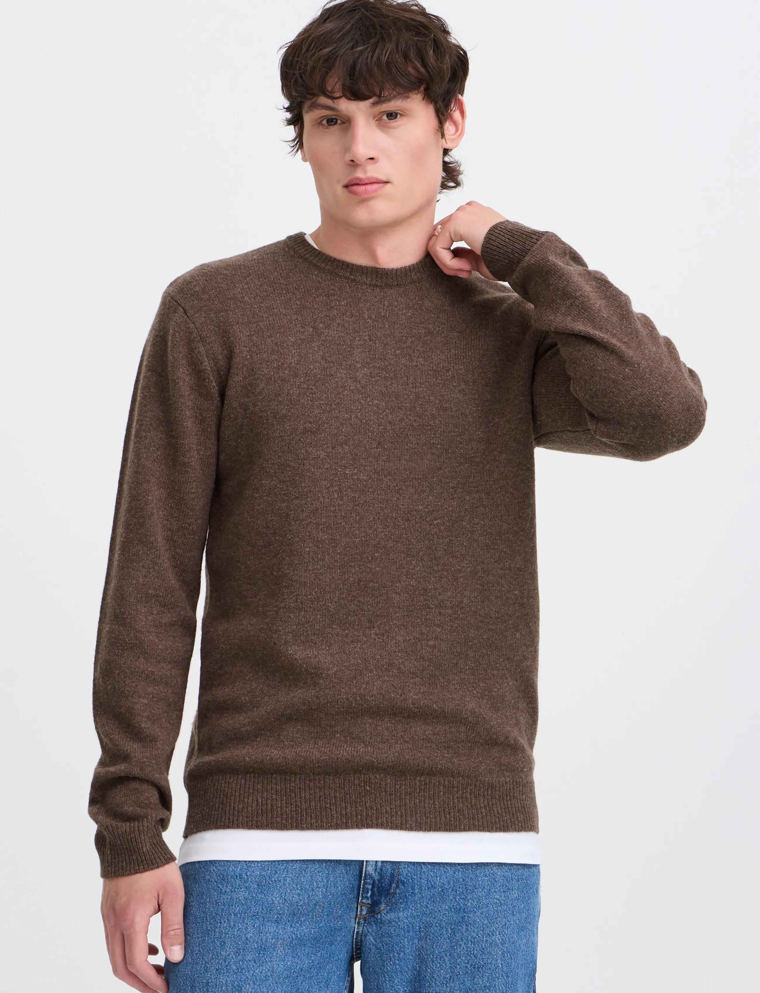 Blend - BHBRANKO CREW KNIT NOOS - rundhalsad - turkish coffee melange - 5