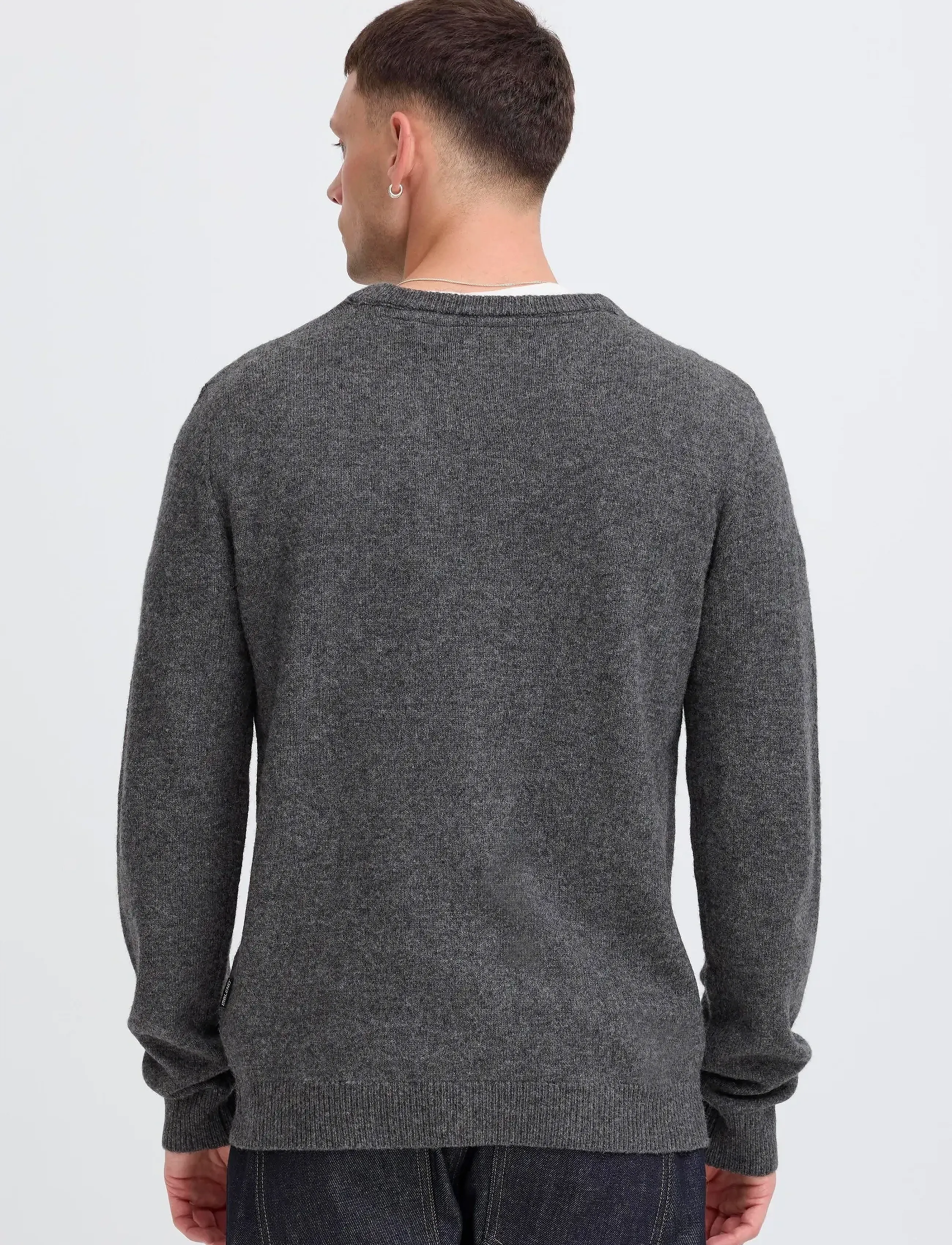 Blend - BHBRANKO CARDIGAN KNIT - koftor - iron gate melange - 3