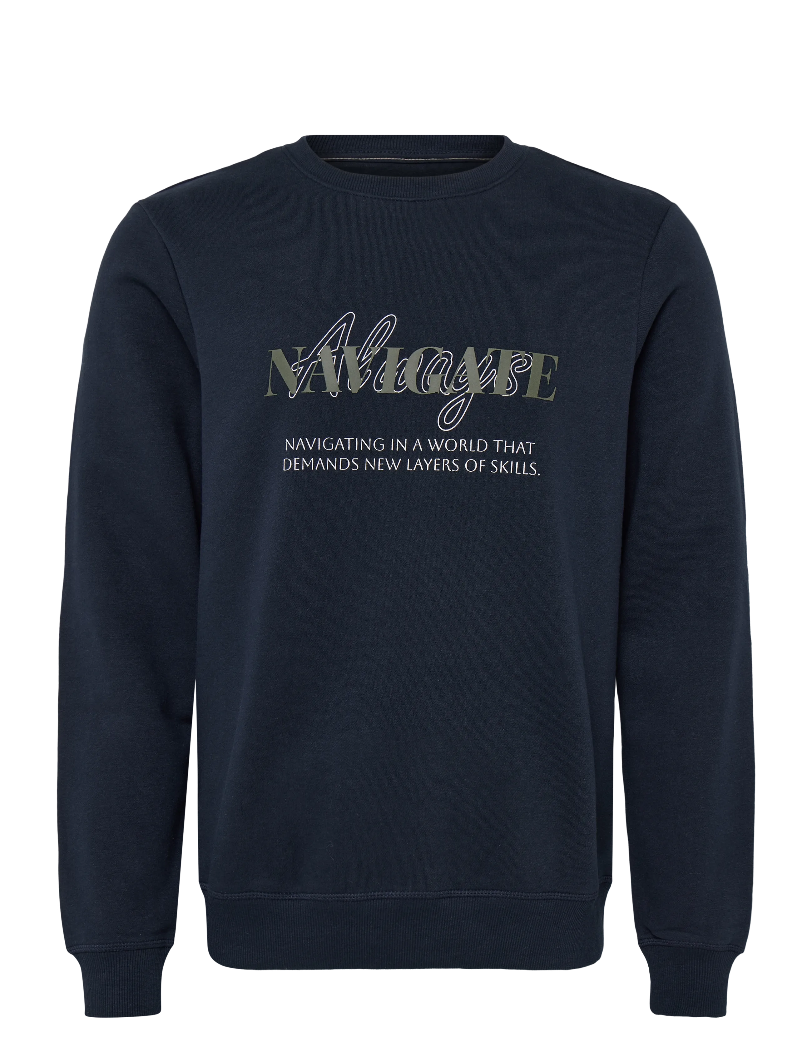 Blend Bhfarnum Sweatshirt, L, Navy, Sweatshirts & Hættetrøjer > Sweatshirts, Herre