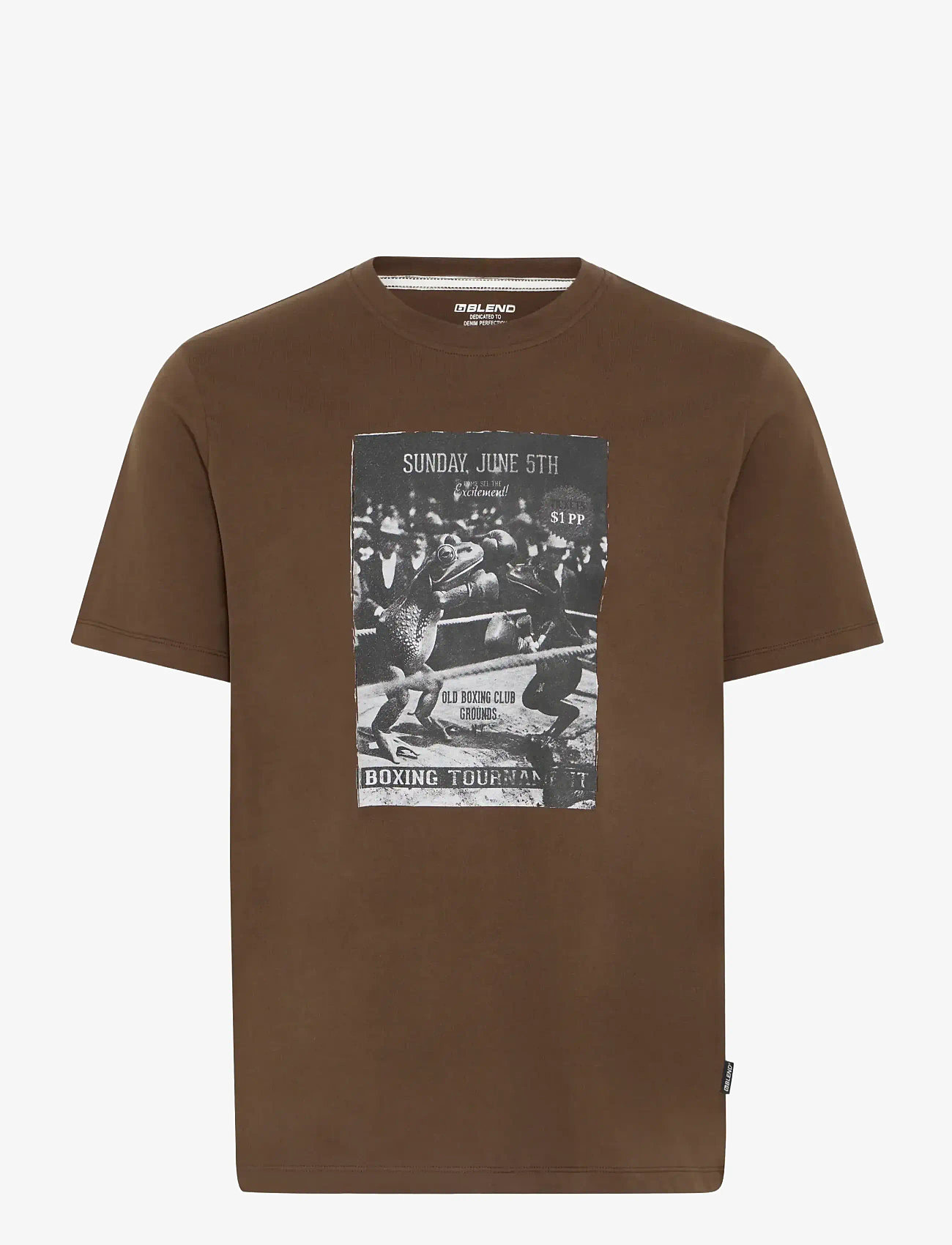 Blend - BHIVAR PHOTO HUMOR S/S TEE - lühikeste varrukatega t-särgid - slate black - 1