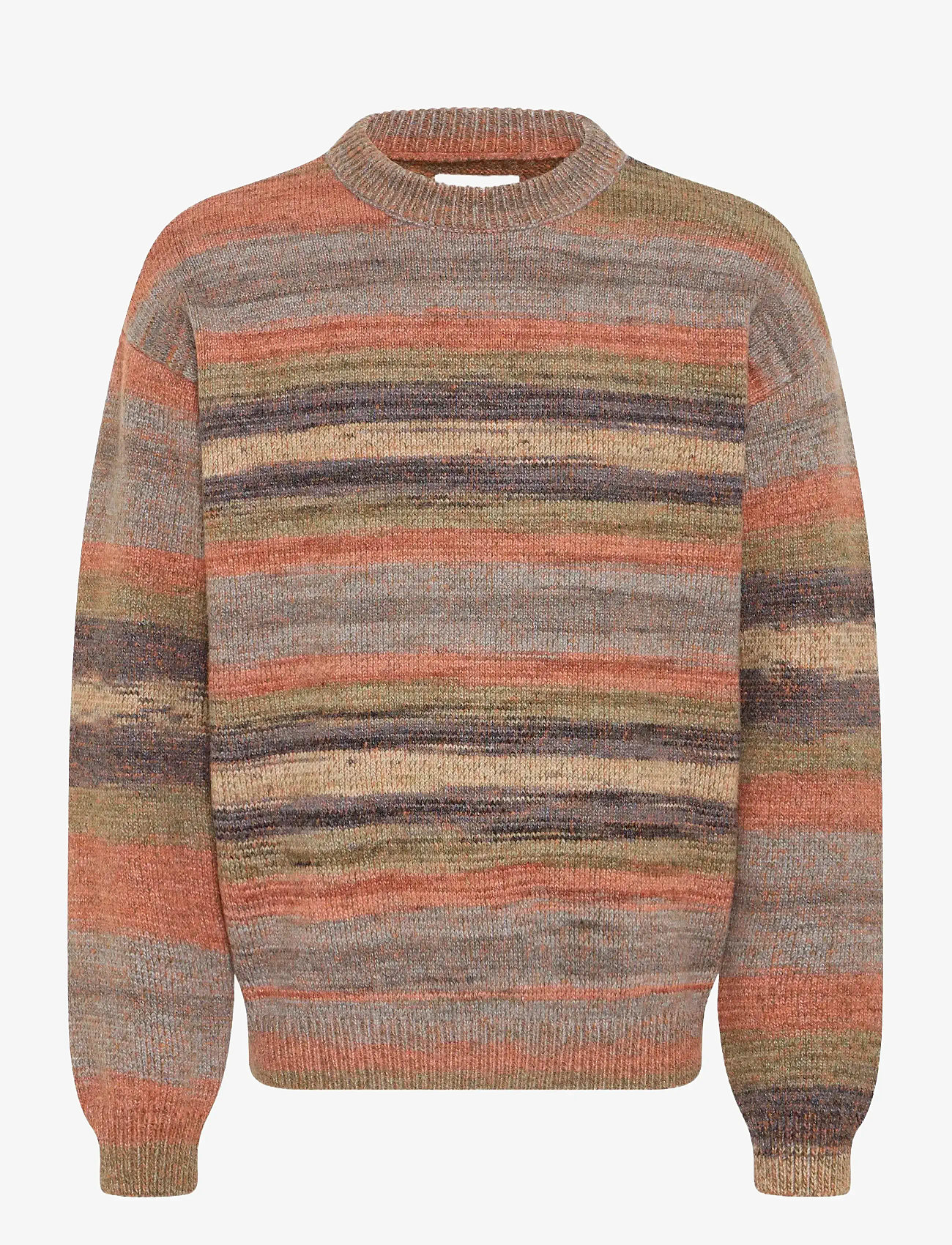 Blend - BHBIRGER STRIPE CREW - herbstliche kleidung - iron gate - 0