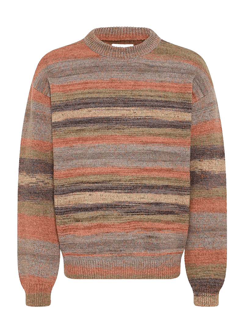 Blend - BHBIRGER STRIPE CREW - rundhalsad - iron gate - 1