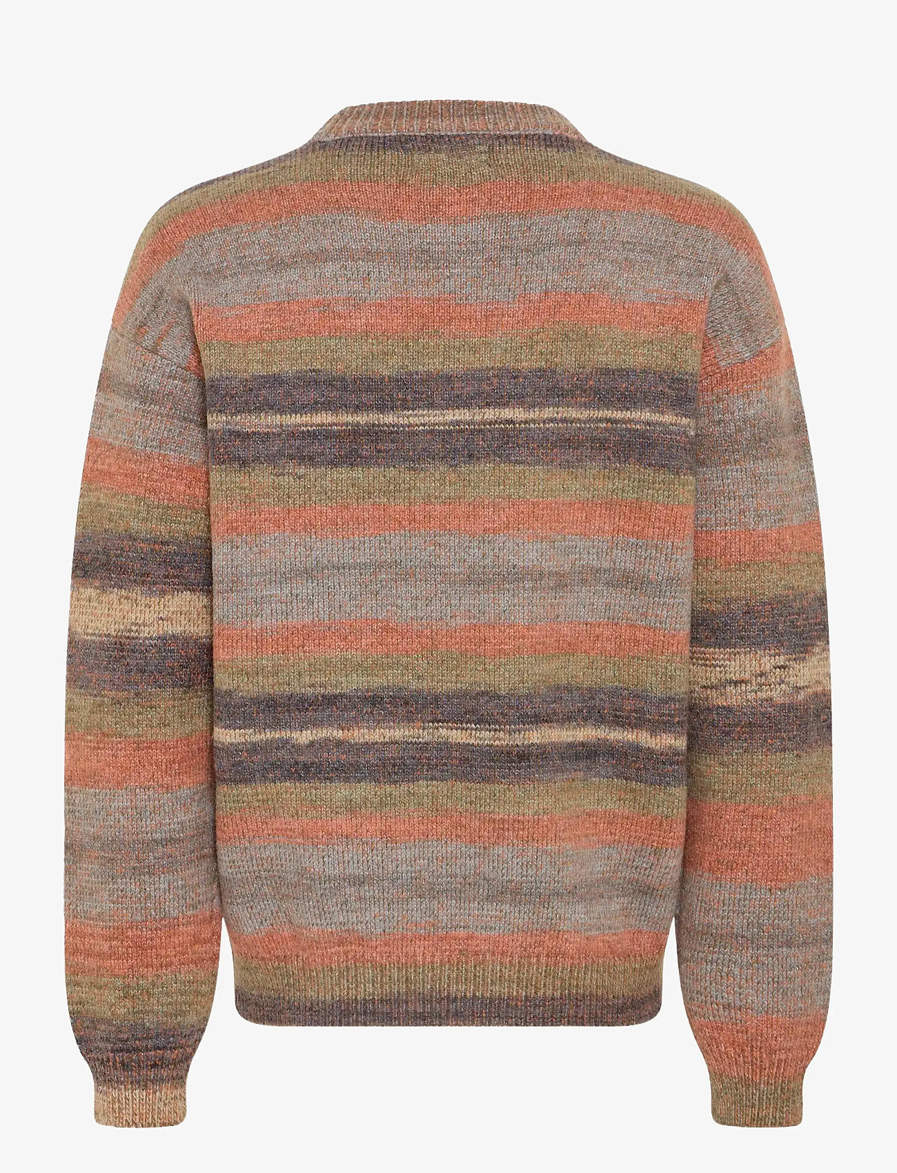 Blend - BHBIRGER STRIPE CREW - herbstliche kleidung - iron gate - 1
