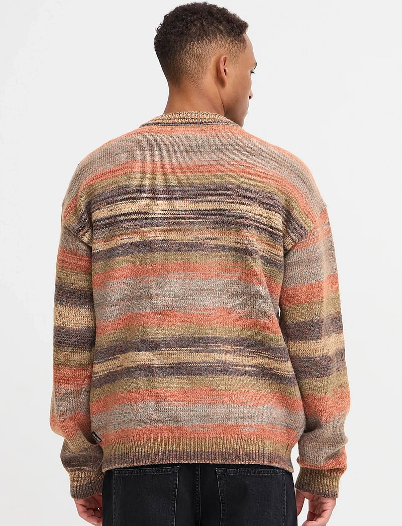 Blend - BHBIRGER STRIPE CREW - rundhalsad - iron gate - 3
