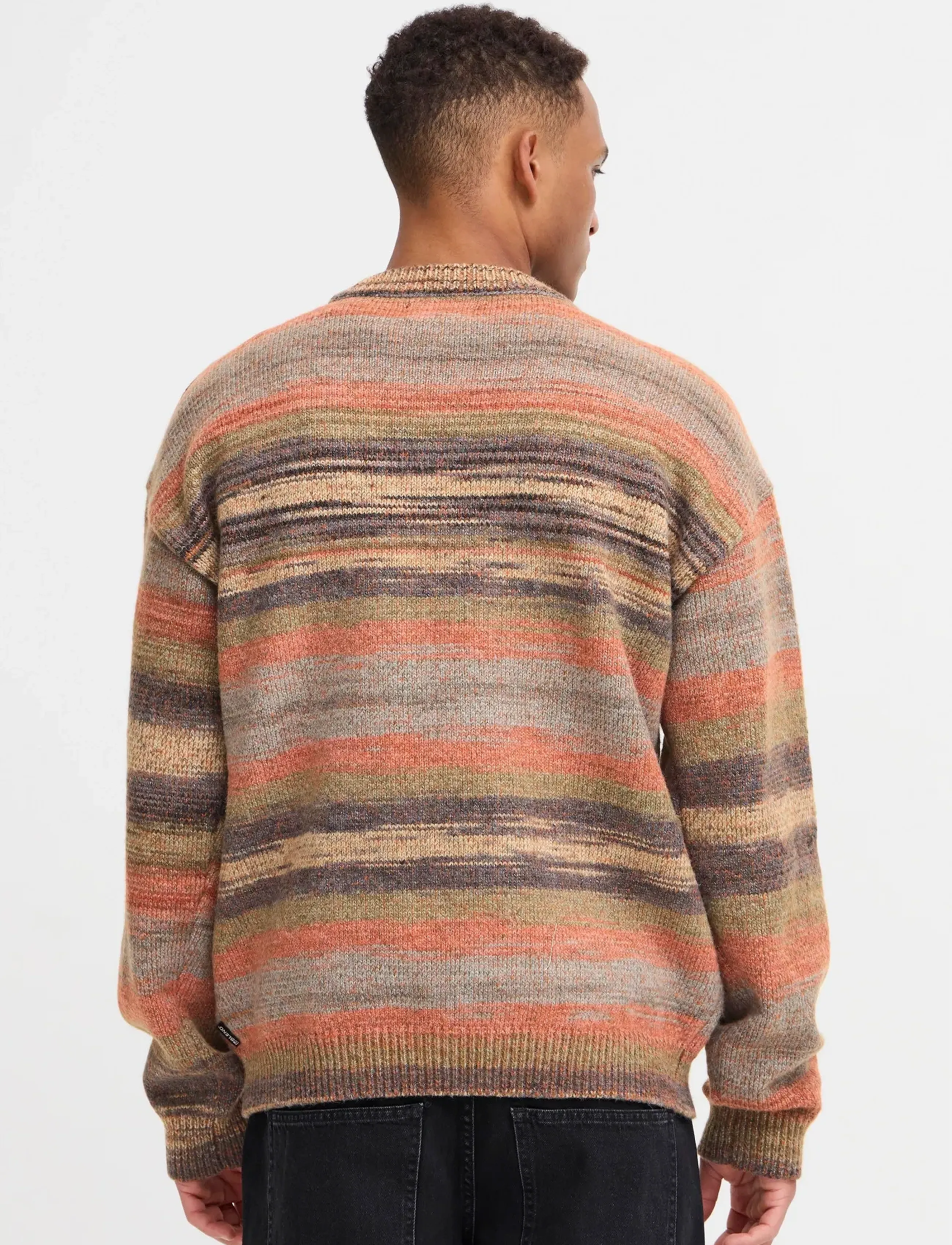 Blend - BHBIRGER STRIPE CREW - rundhals - iron gate - 3