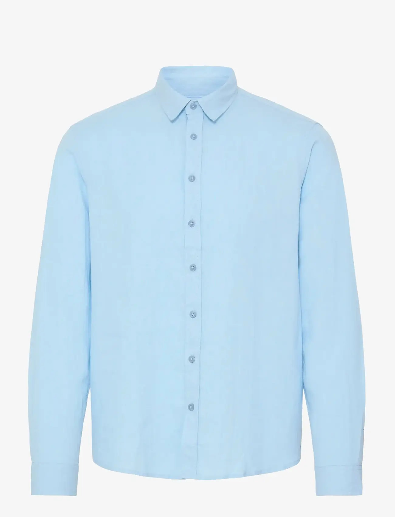 Blend - BHBOBBY LINEN L/S - linen shirts - airy blue - 1