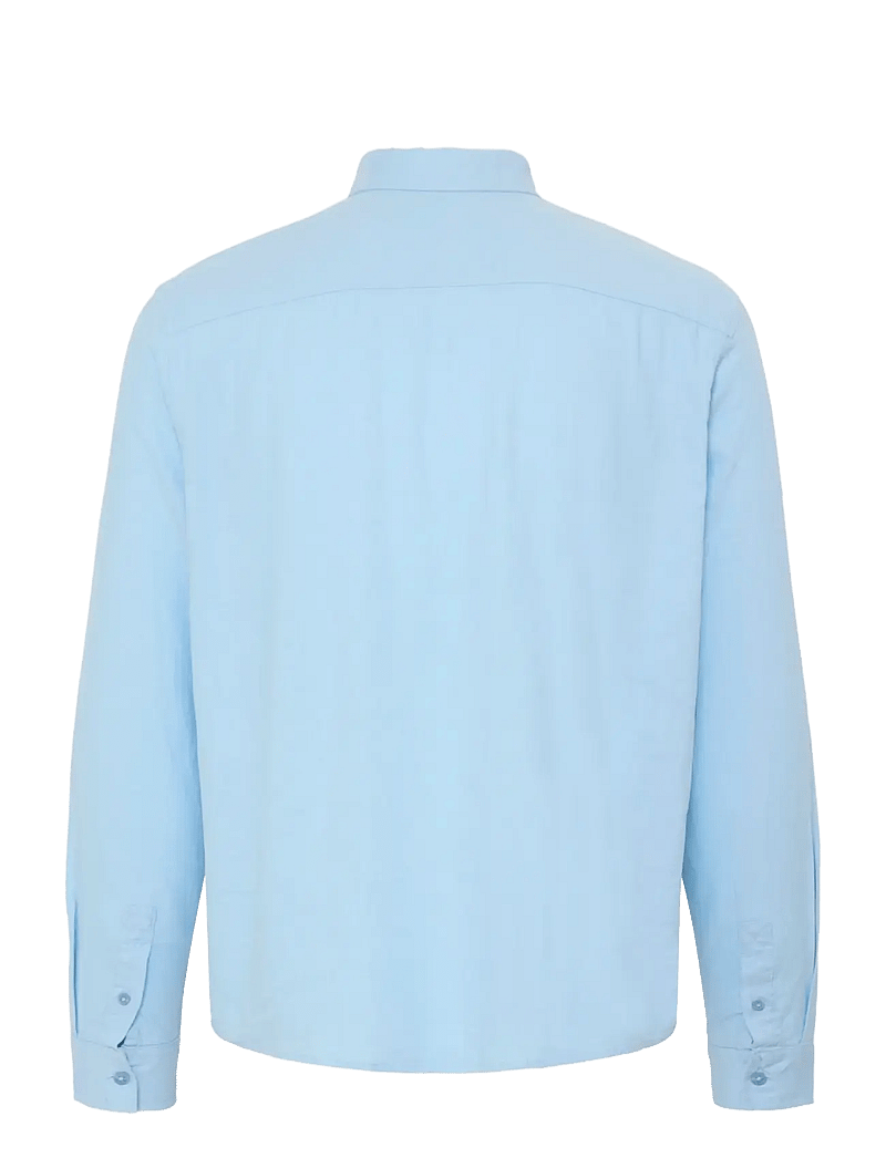Blend - BHBOBBY LINEN L/S - linen shirts - airy blue - 2