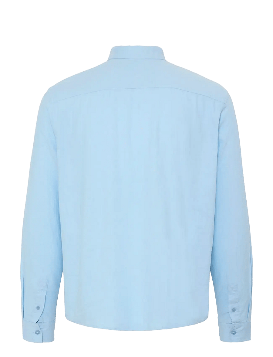 Blend - BHBOBBY LINEN L/S - linen shirts - airy blue - 2