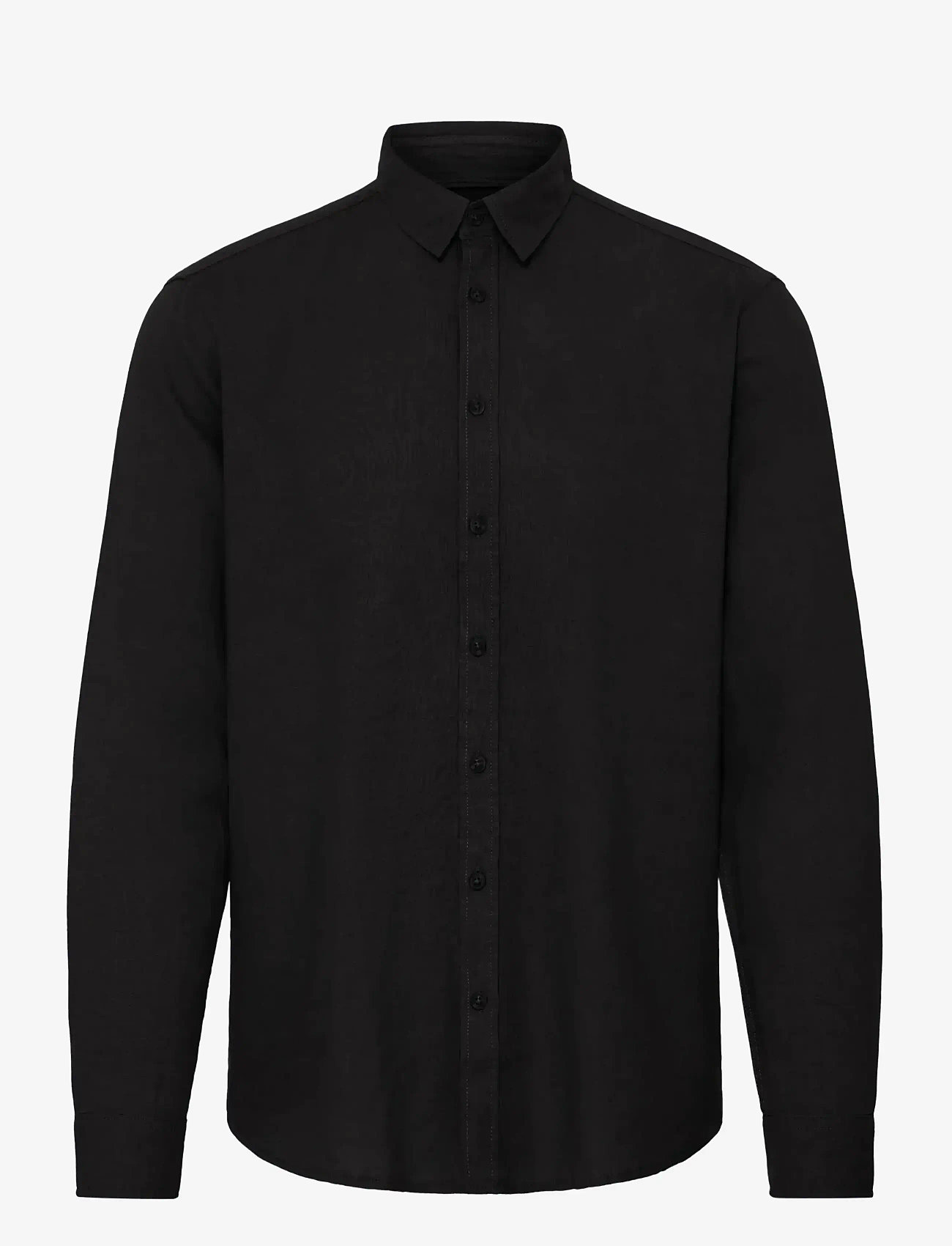 Blend - BHBOBBY LINEN L/S - laveste priser - black beauty - 1