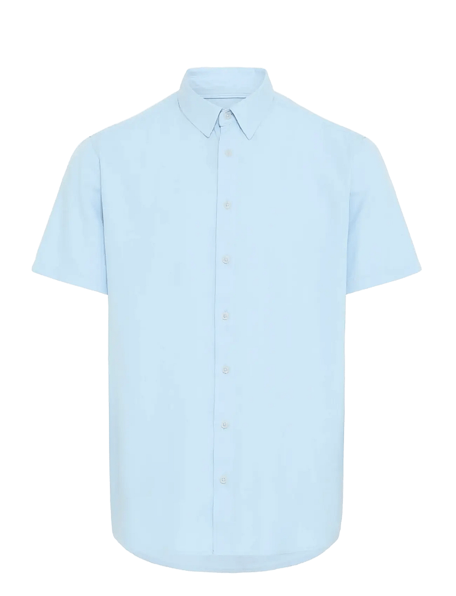 Blend - BHBOBBY LINEN S/S - leinenhemden - airy blue - 1
