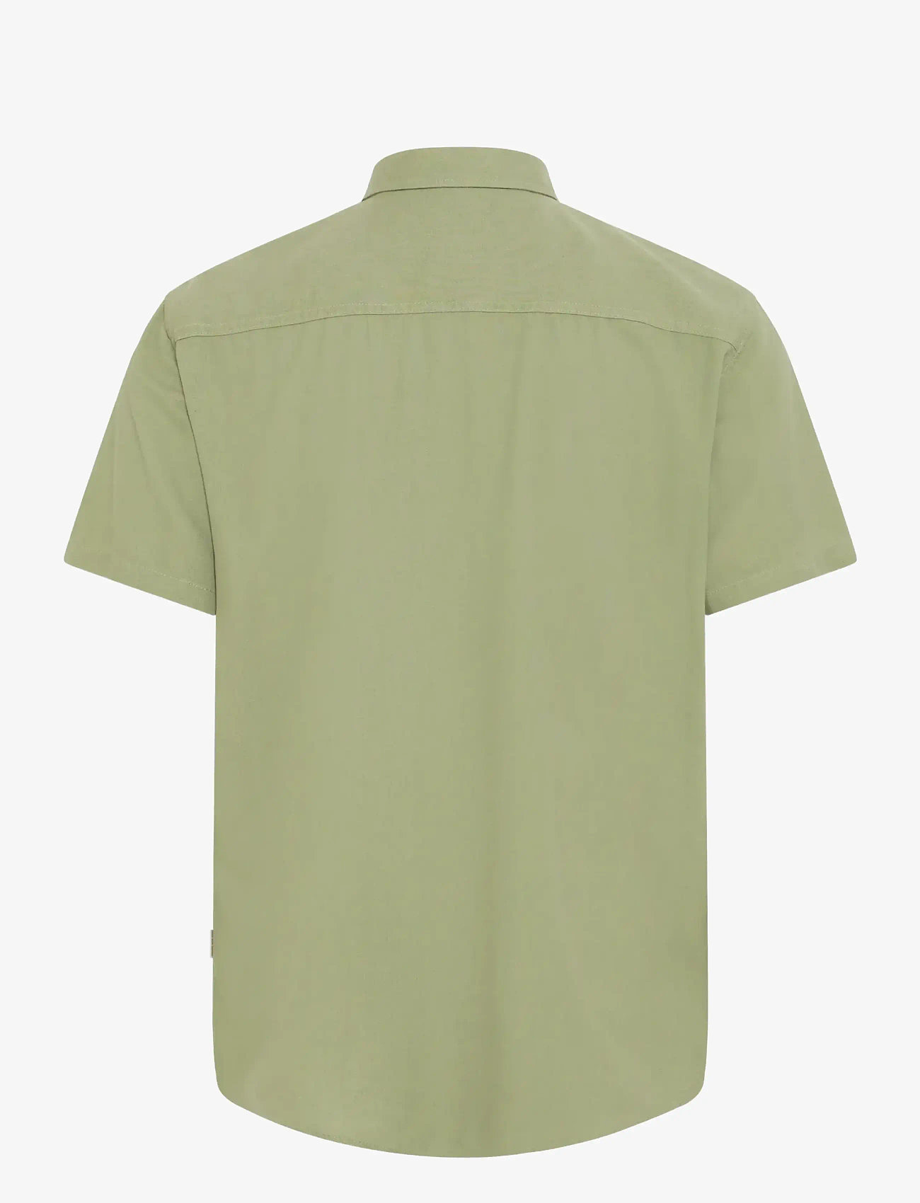 Blend - BHBOBBY LINEN S/S - hørskjorter - oil green - 2