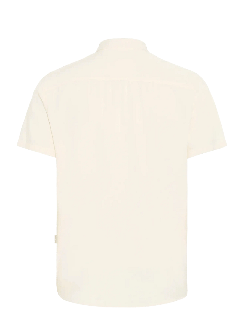 Blend - BHBOBBY LINEN S/S - linneskjortor - snow white - 2