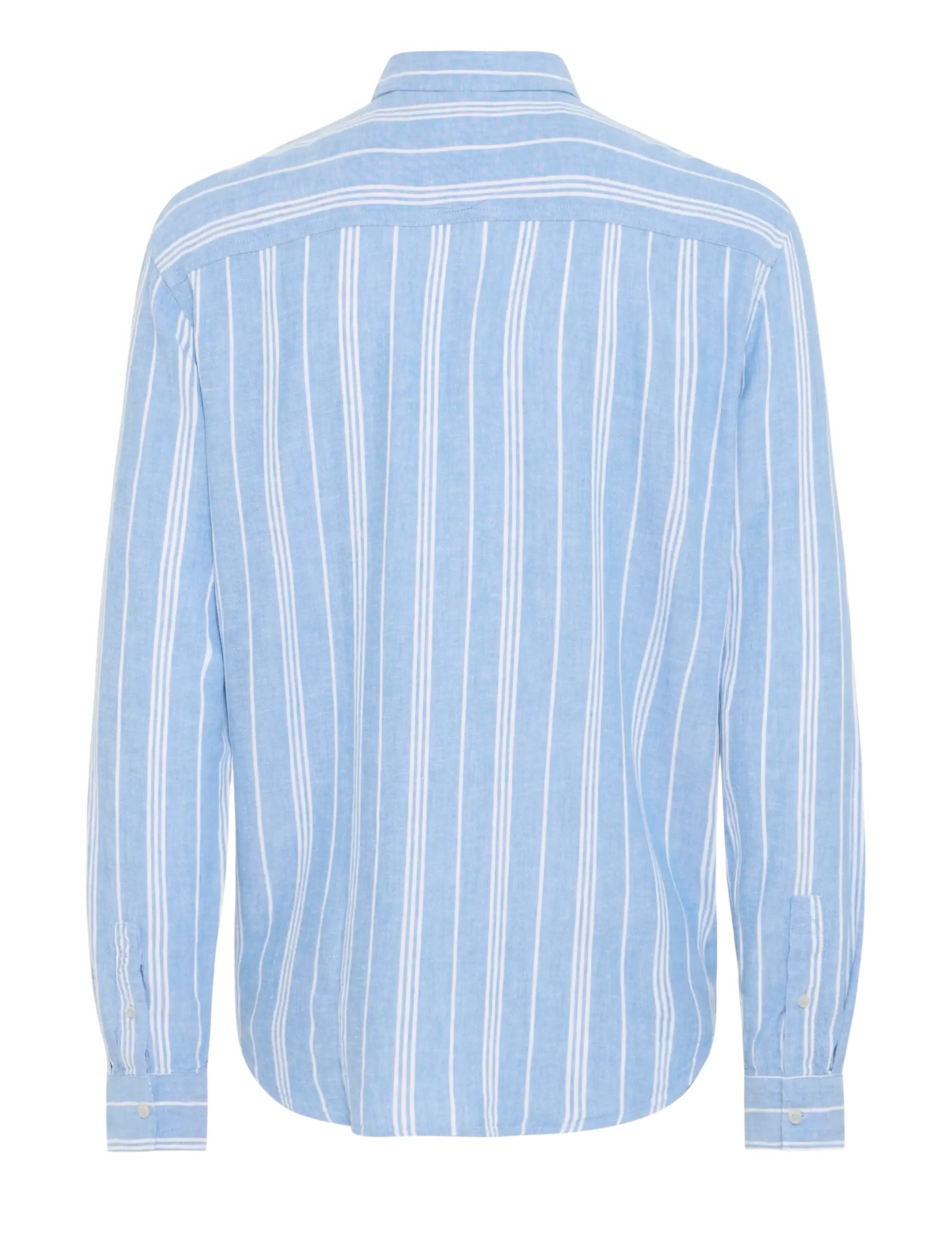 Blend - BHBOBBY LINEN STRIPE - triibulised särgid - airy blue - 2
