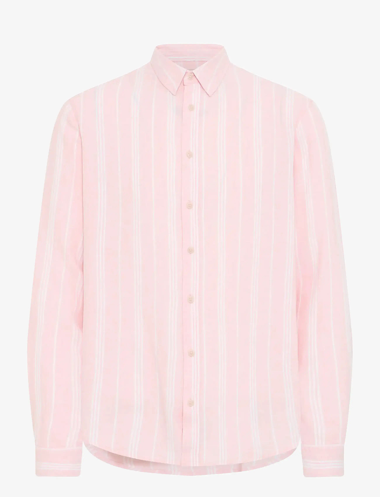 Blend - BHBOBBY LINEN STRIPE - stribede skjorter - chalk pink - 1