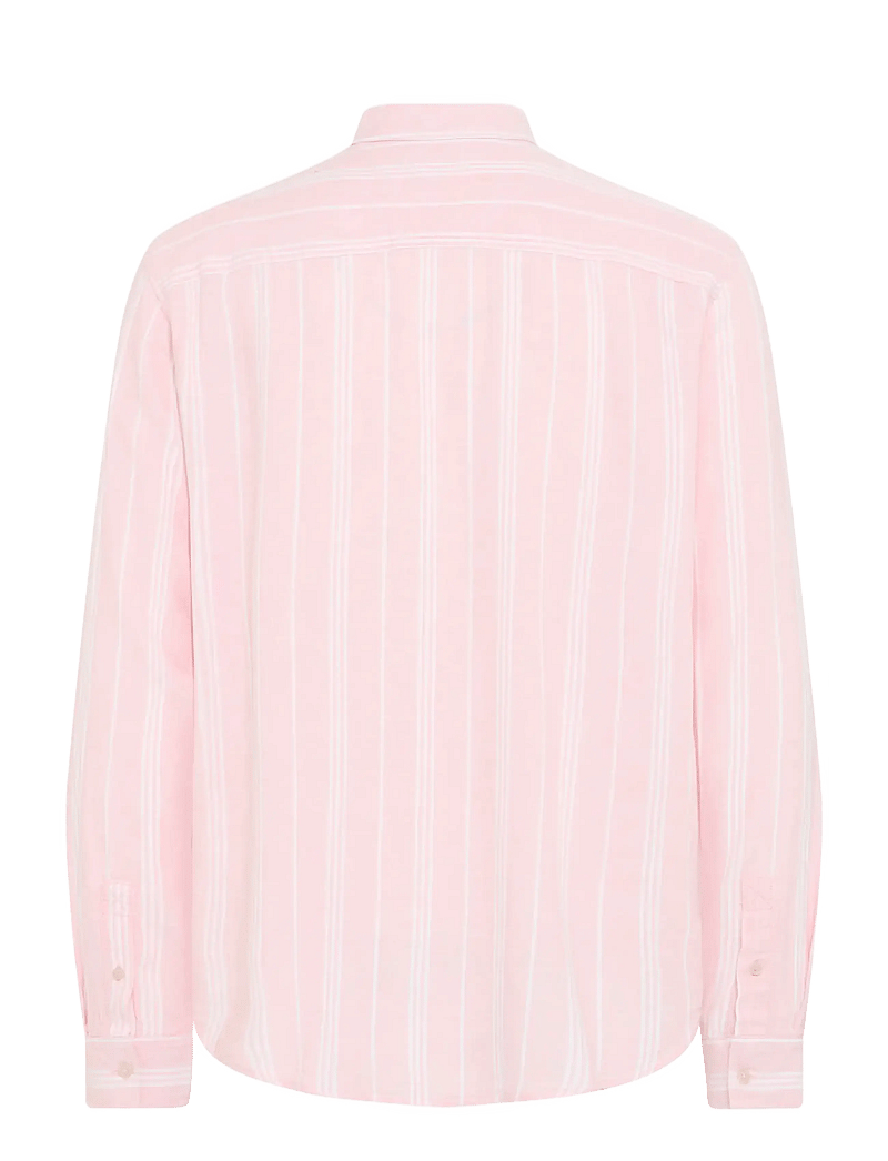 Blend - BHBOBBY LINEN STRIPE - stribede skjorter - chalk pink - 2