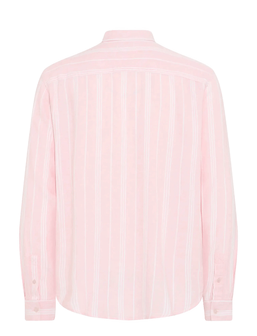 Blend - BHBOBBY LINEN STRIPE - stribede skjorter - chalk pink - 2