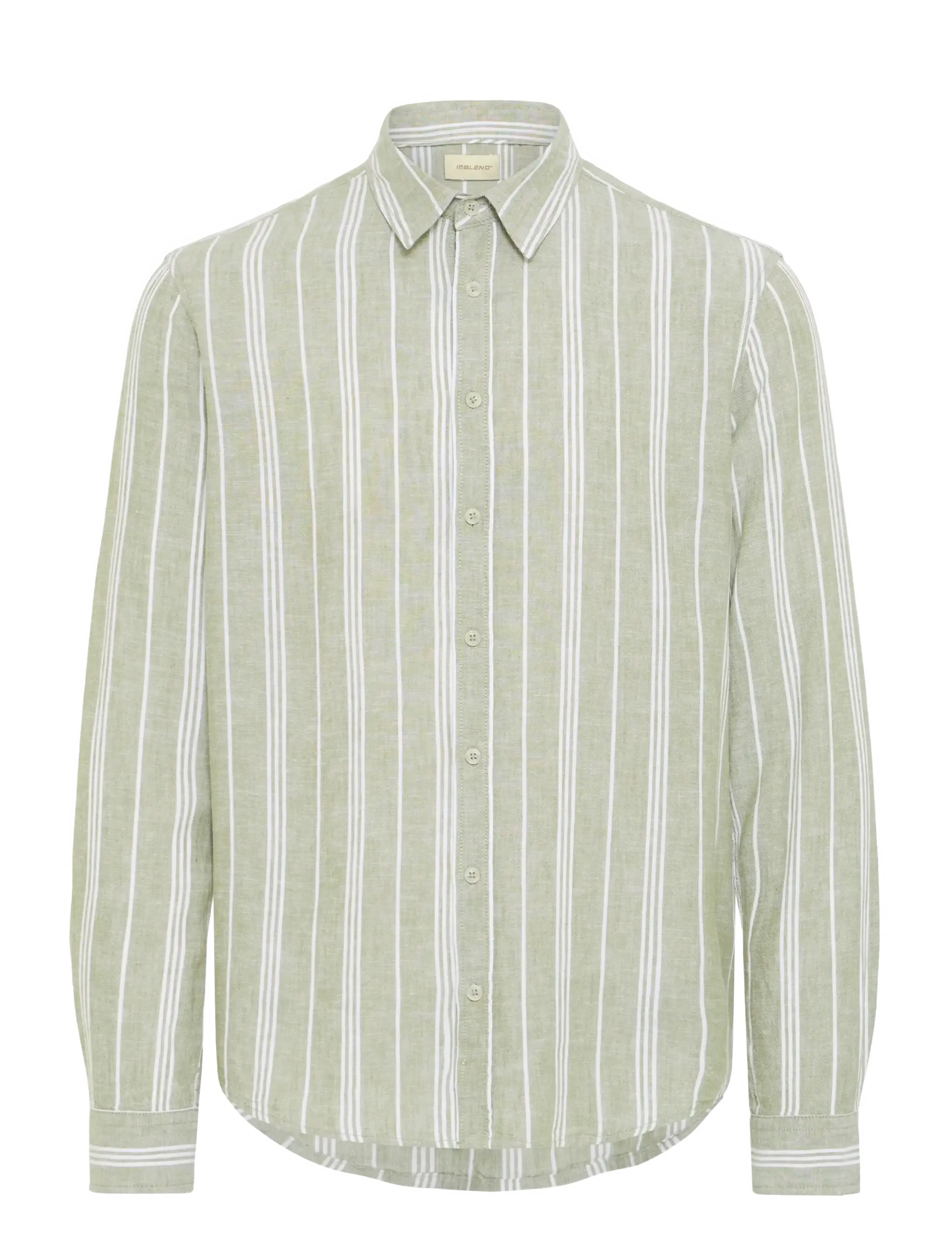 BLEND Bhbobby Linen Stripe Grün - M - Herren