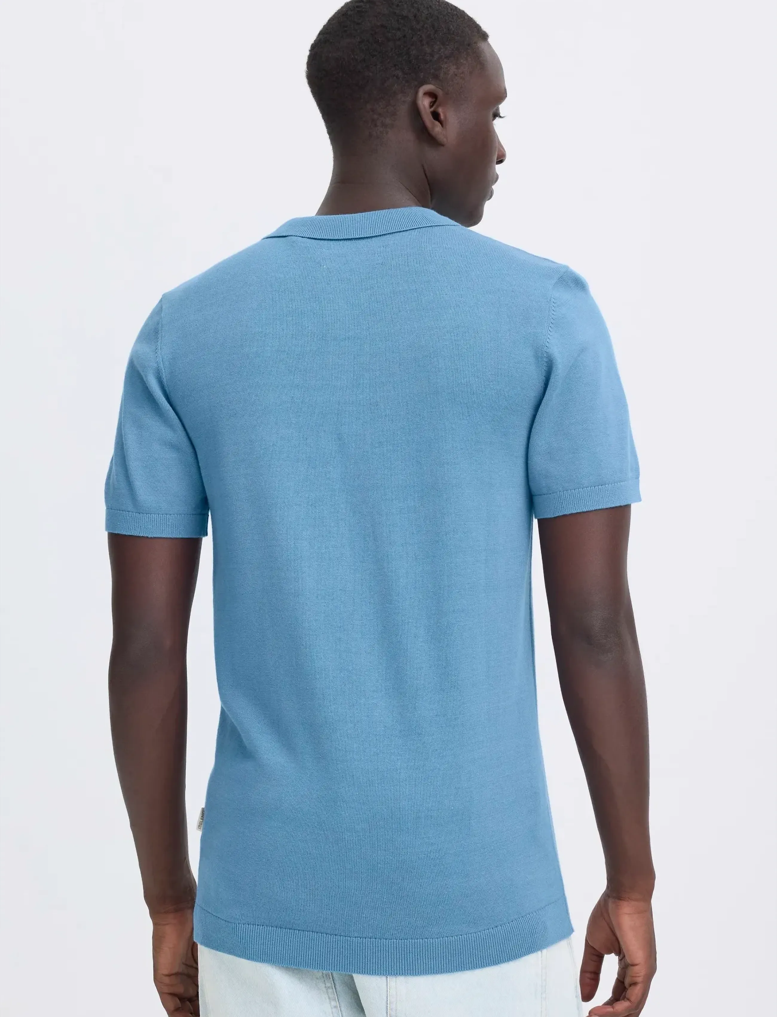Blend - BHBRAY KNIT POLO - short-sleeved polos - copen blue - 3