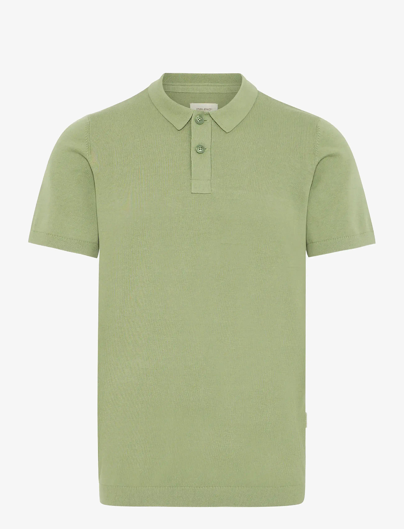 Blend - BHBRAY KNIT POLO - kortærmede poloer - oil green - 1