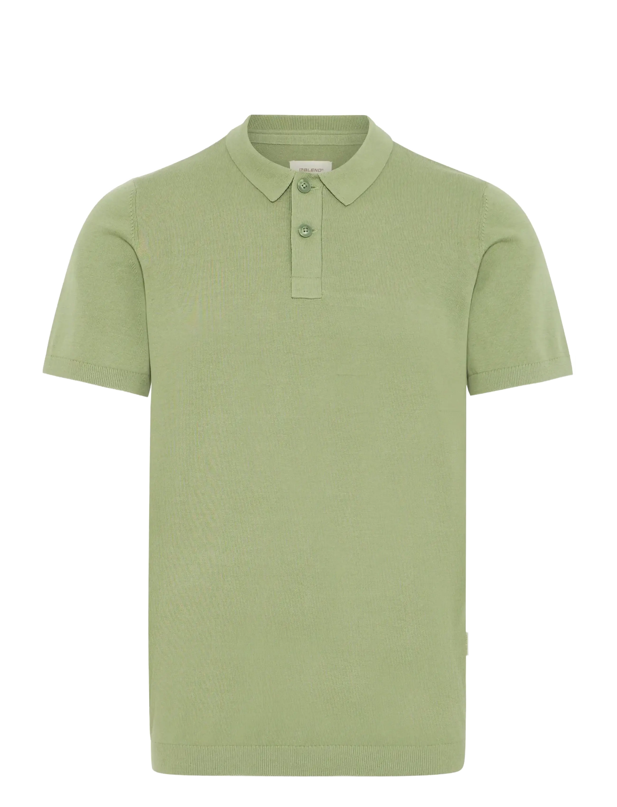 Blend BHBRAY KNIT POLO - Kortärmade pikéer - OIL GREEN / green