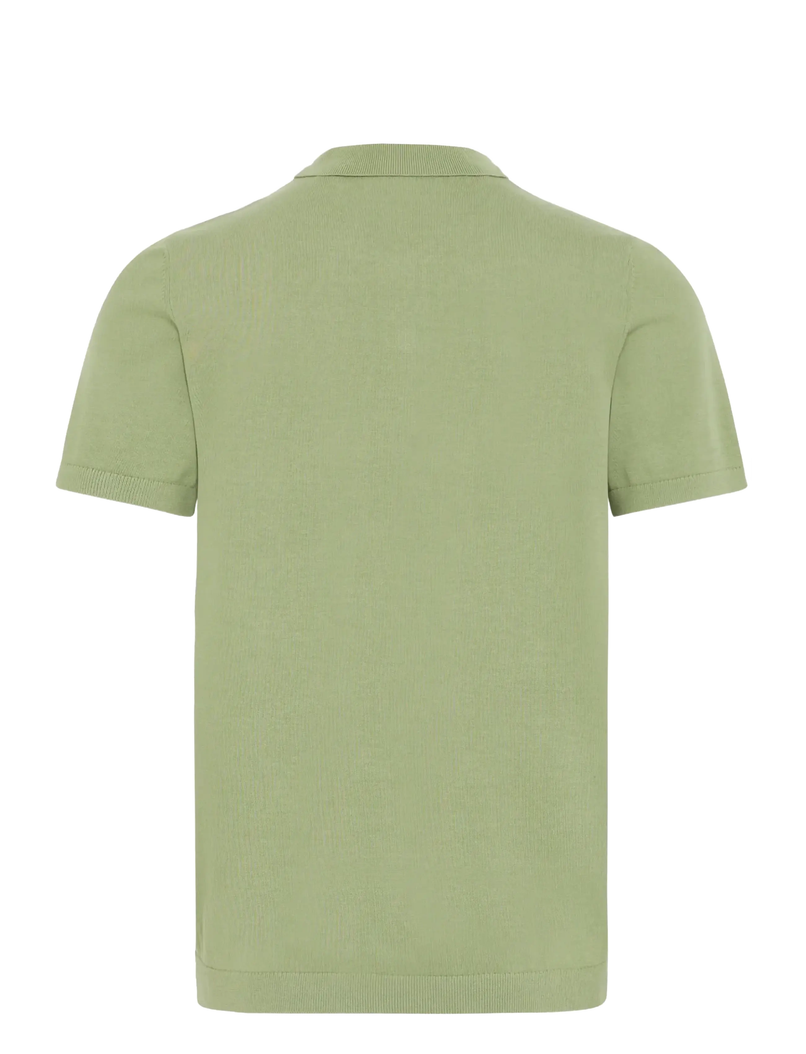 Blend - BHBRAY KNIT POLO - kortärmade pikéer - oil green - 2