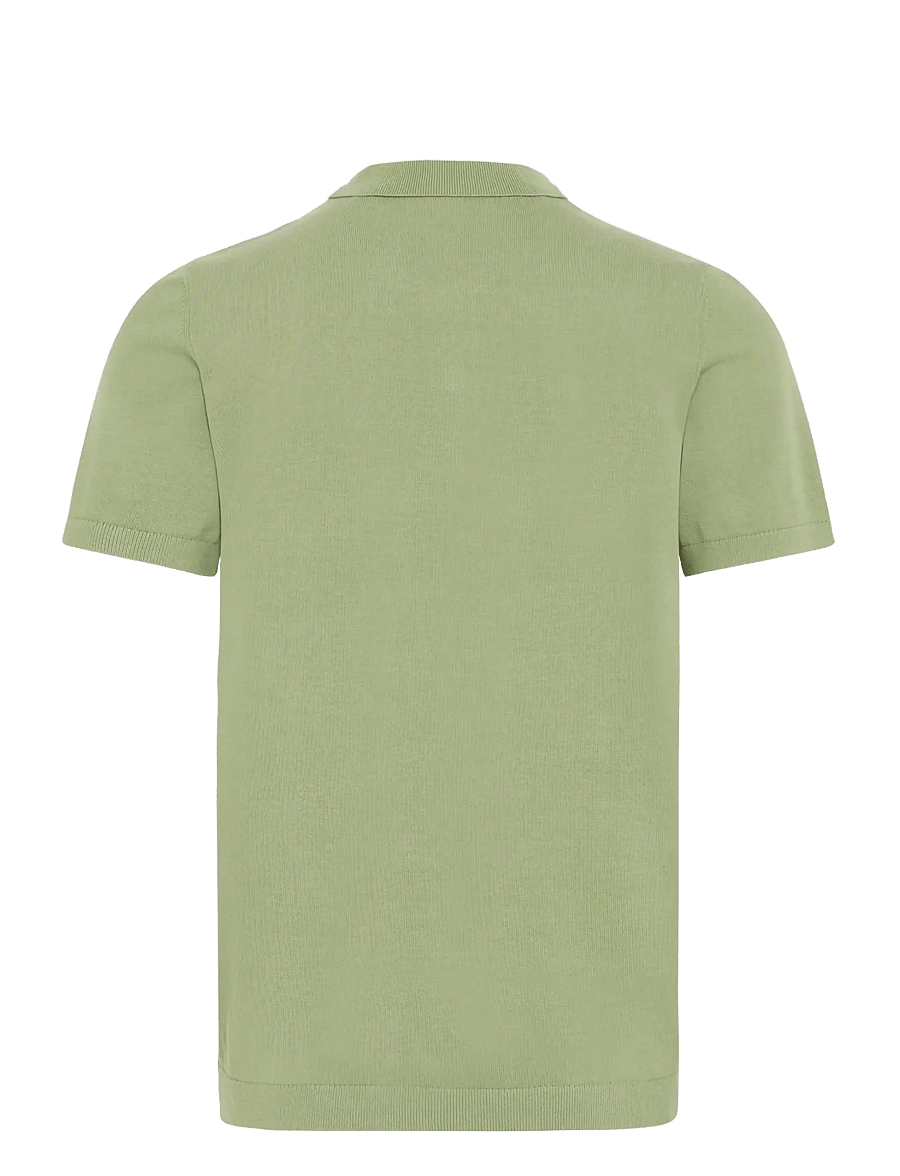 Blend - BHBRAY KNIT POLO - short-sleeved polos - oil green - 2