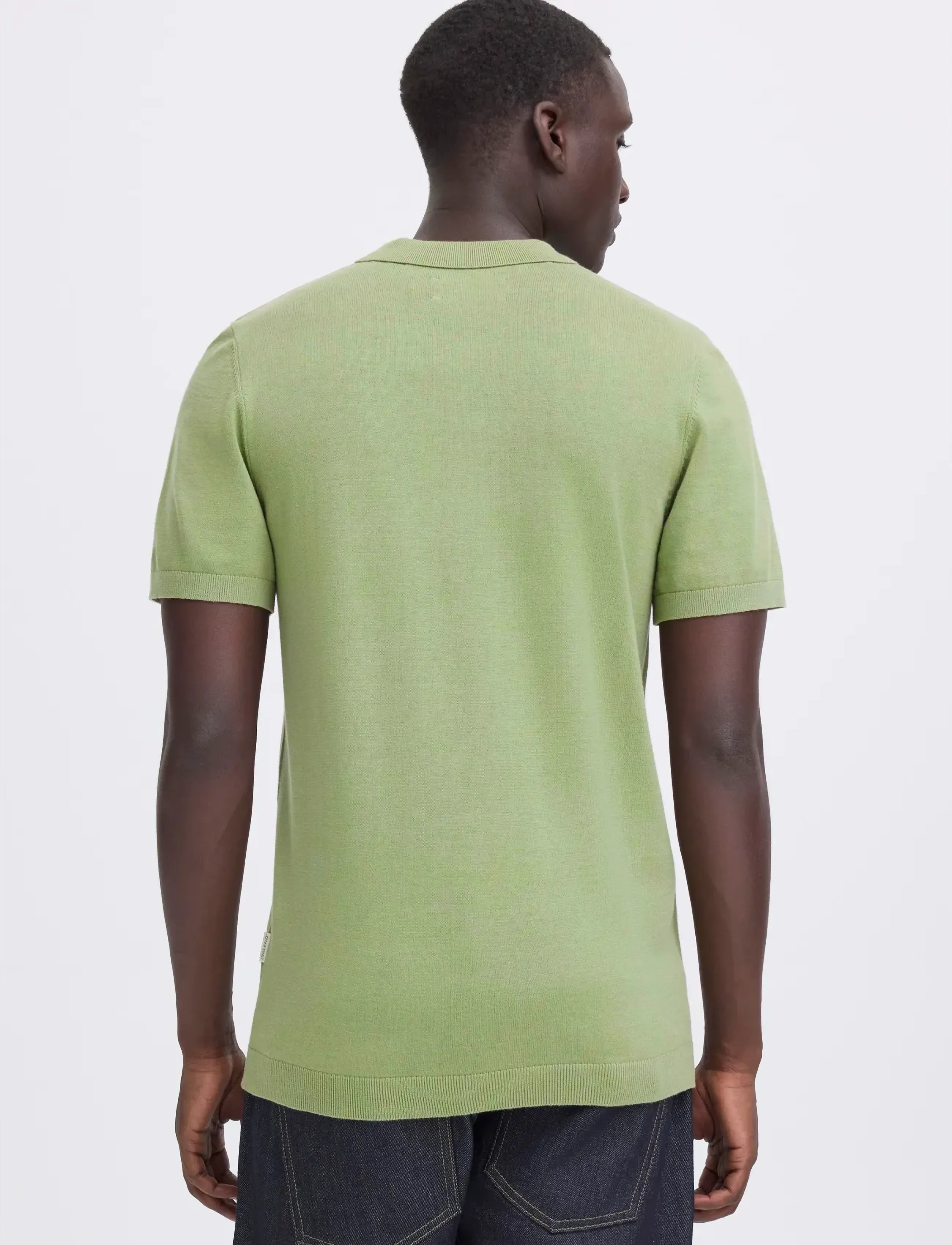 Blend - BHBRAY KNIT POLO - kortärmade pikéer - oil green - 3