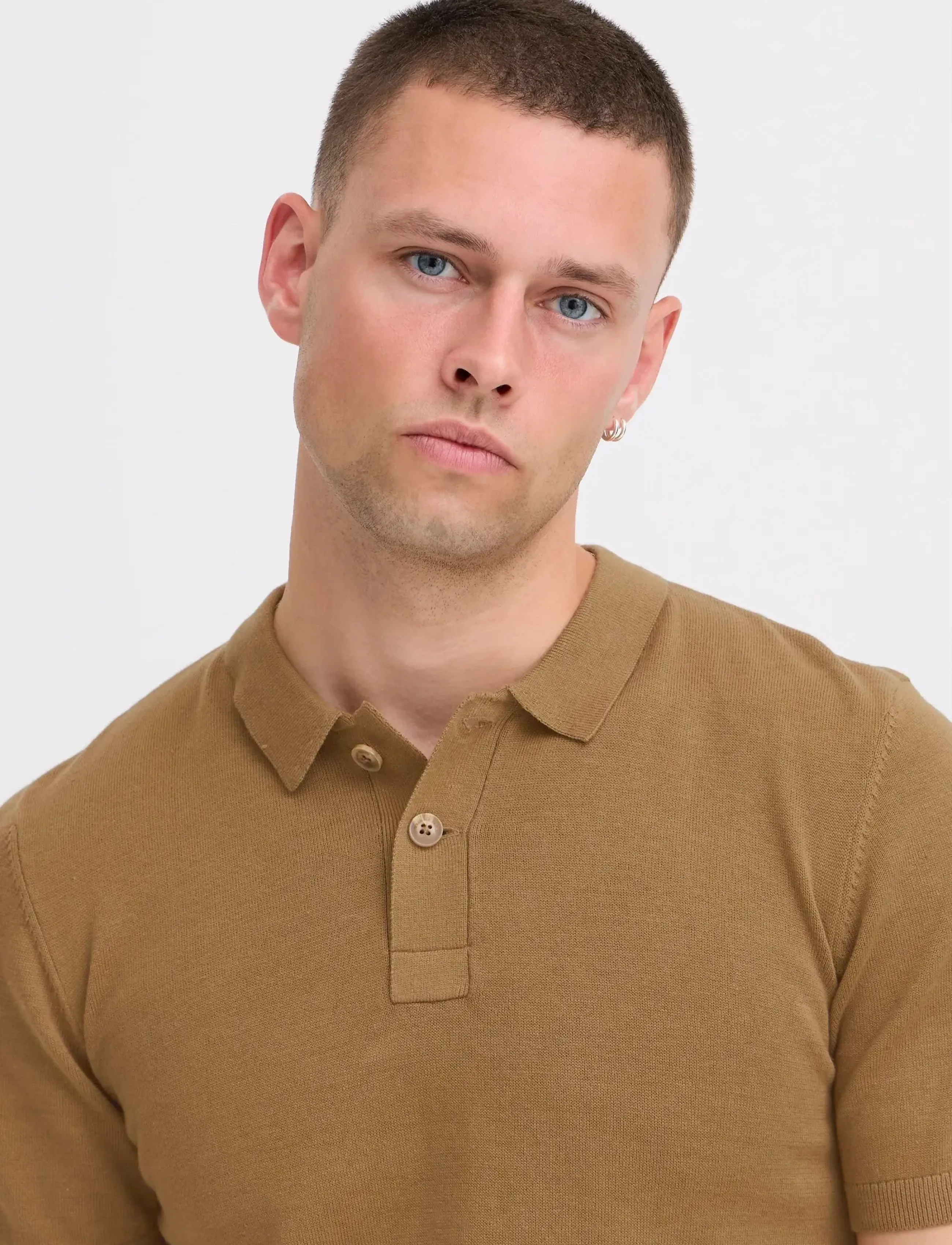 Blend - BHBRAY KNIT POLO - die niedrigsten preise - otter - 4
